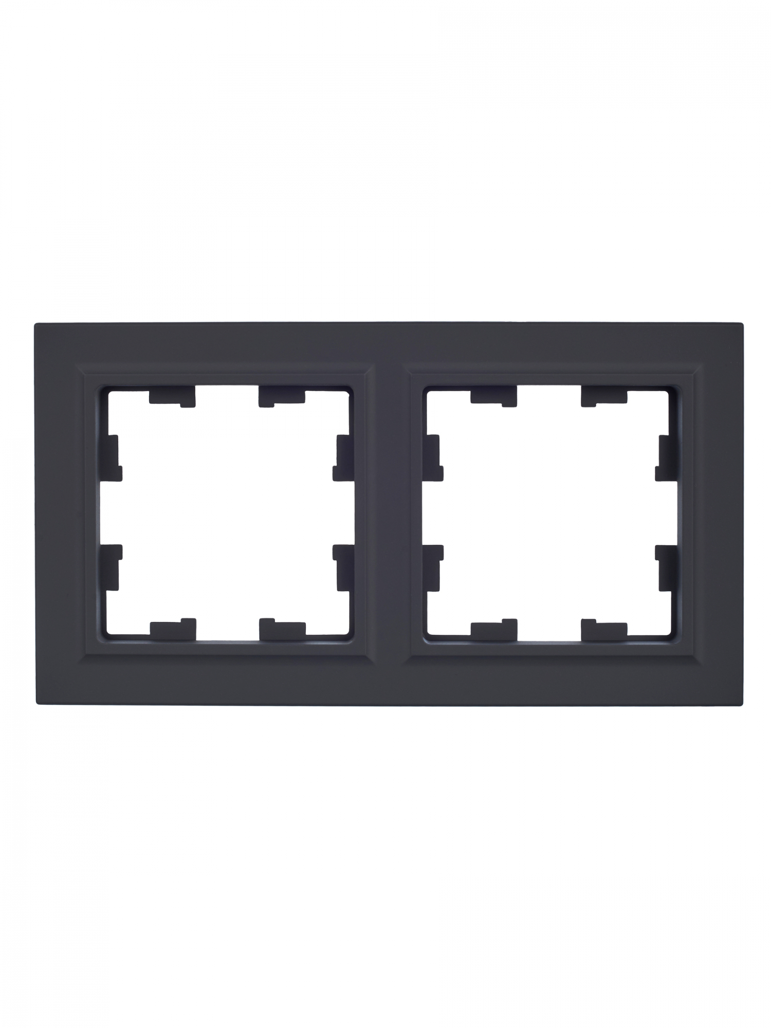 BRITE Рамка 2 поста РУ-2-БрГ графит IEK BR-M22-K53