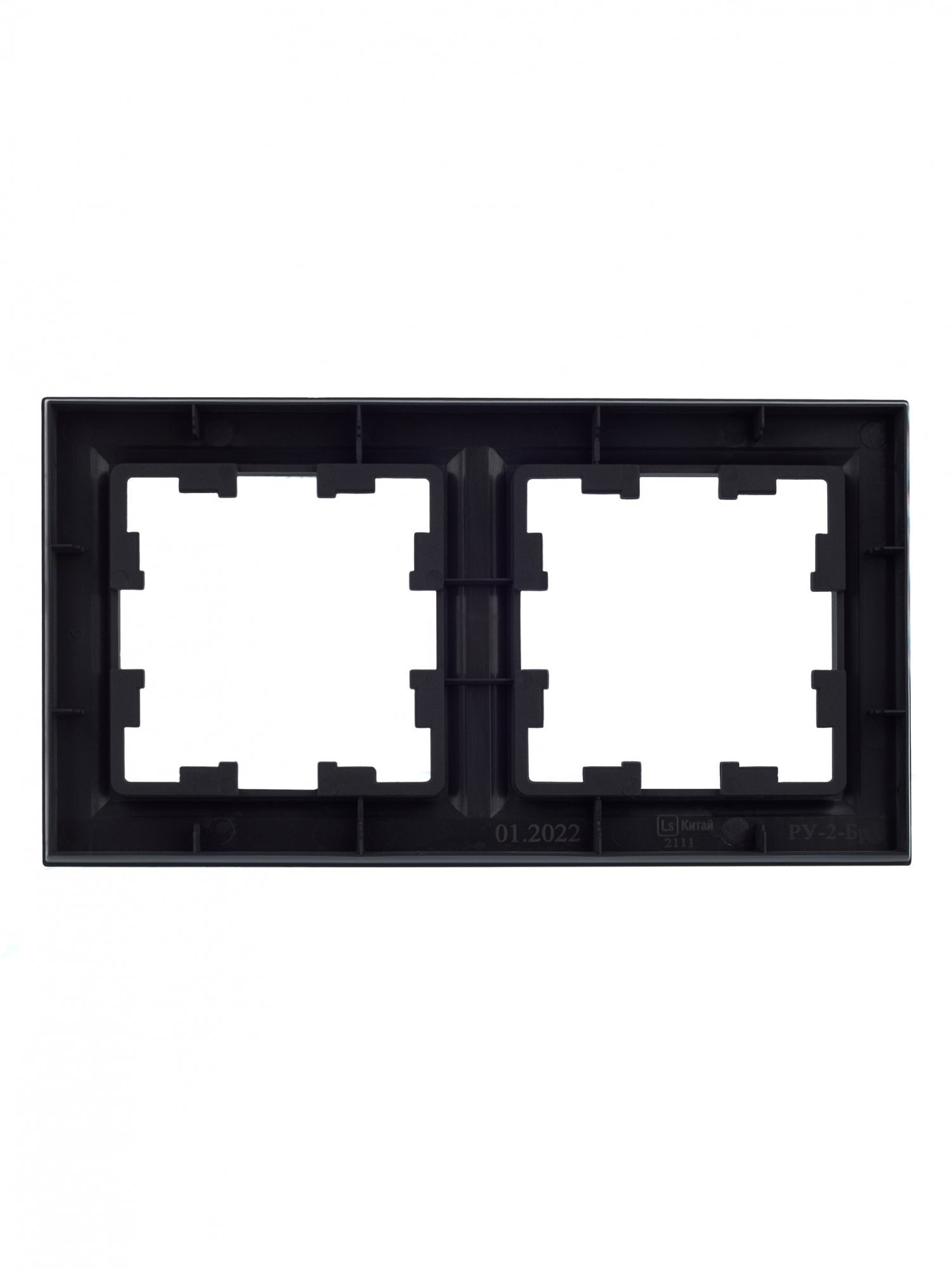 BRITE Рамка 2 поста РУ-2-БрГ графит IEK BR-M22-K53