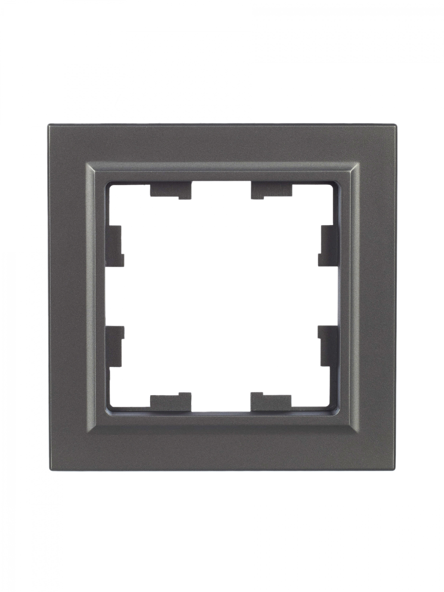 BRITE Рамка 1 пост РУ-1-БрС сталь IEK BR-M12-K46