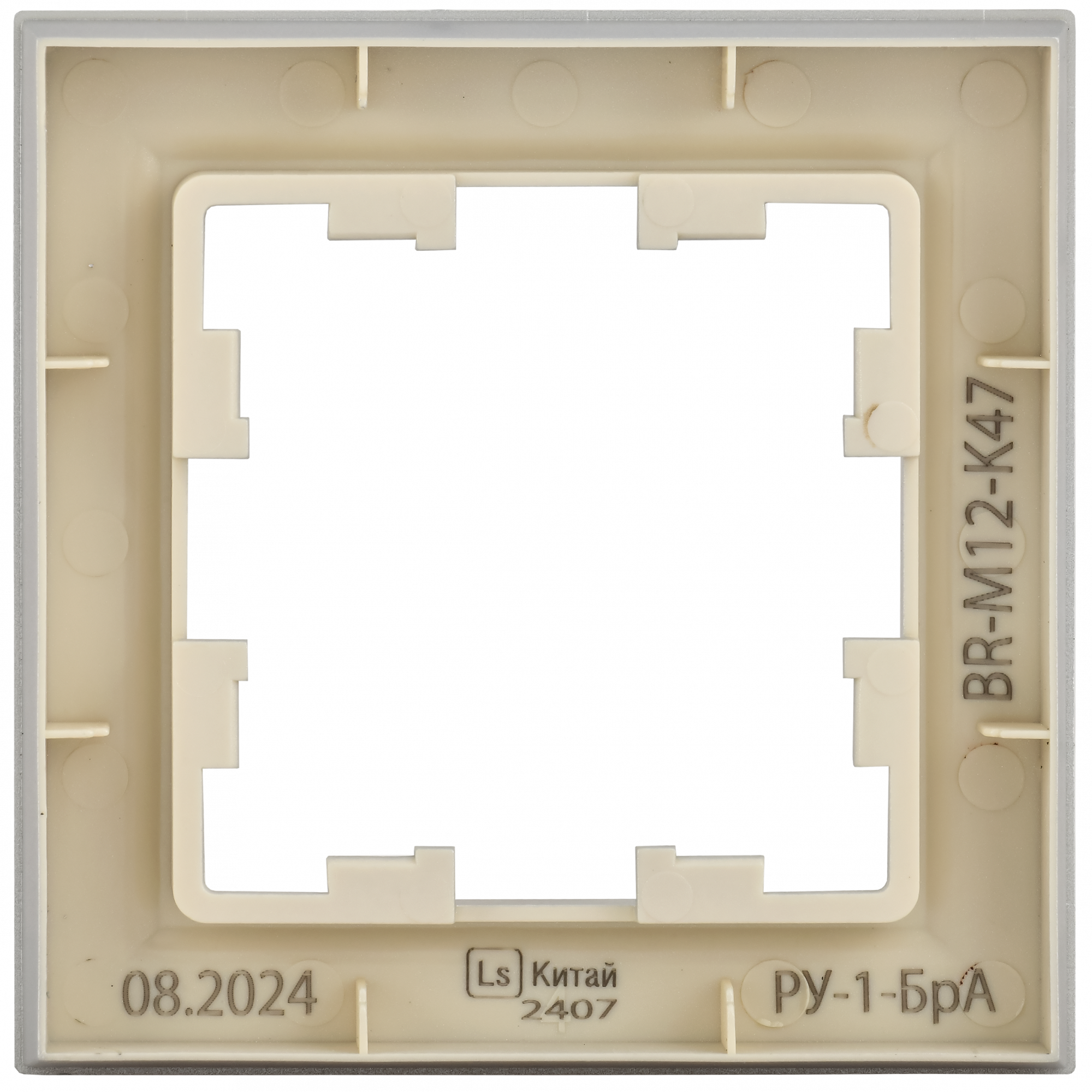 BRITE Рамка 1 пост РУ-1-БрА алюминий IEK BR-M12-K47