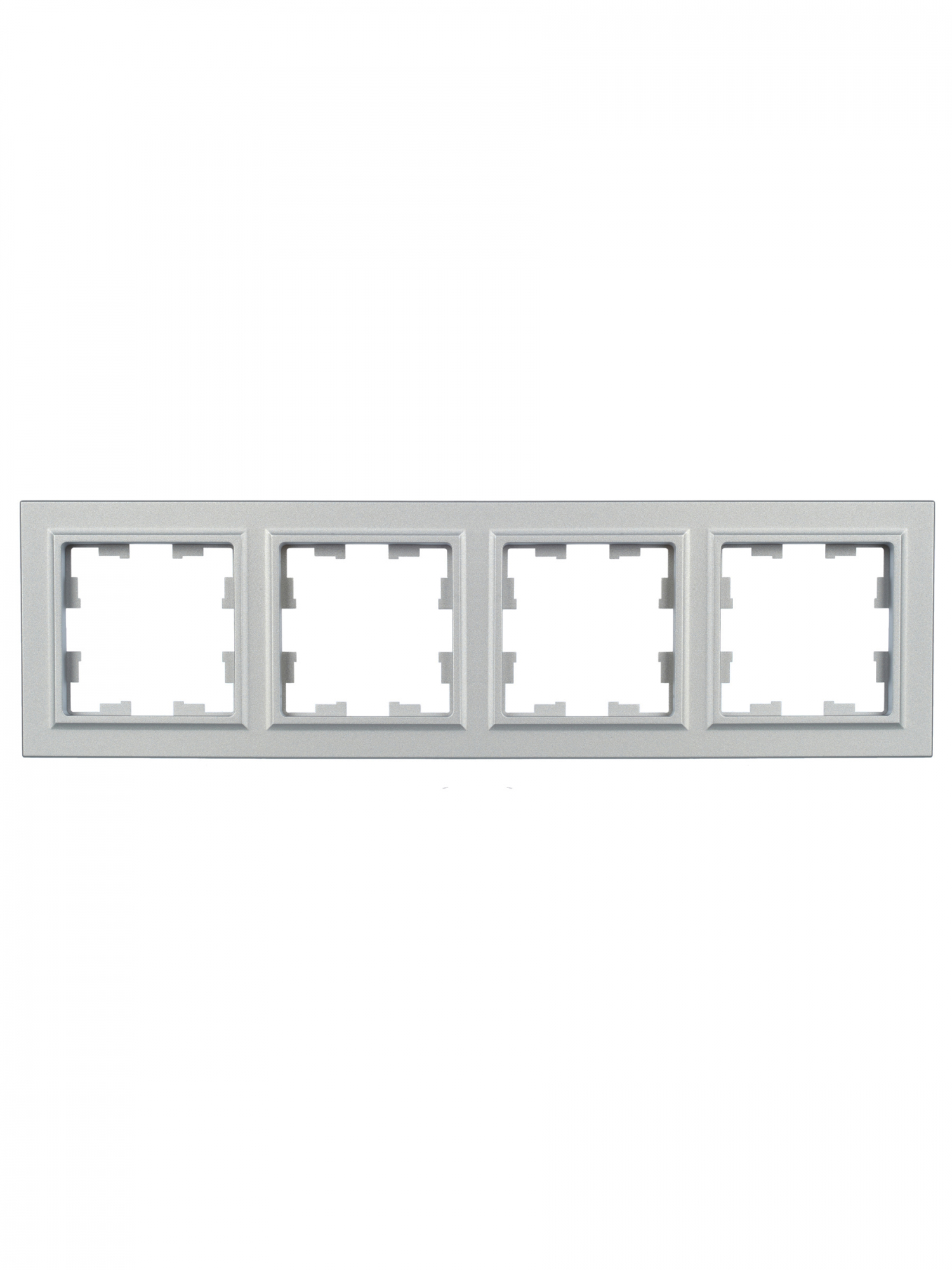 BRITE Рамка 4 поста РУ-4-БрА алюминий IEK BR-M42-K47