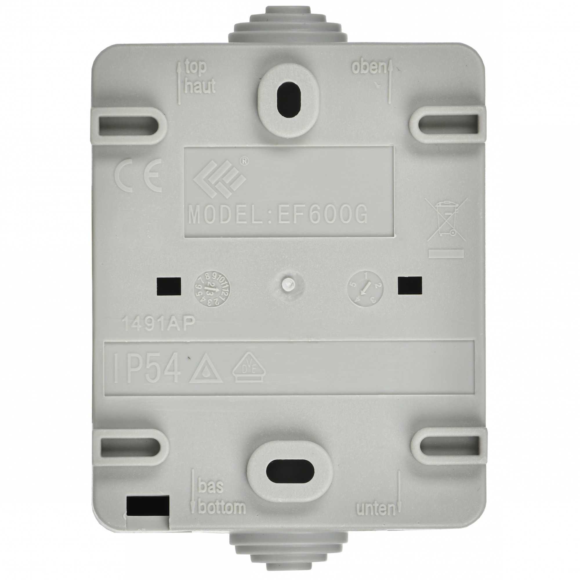 ФОРС Розетка наружная с заземлением с крышкой IP54 IEK ERS12-K03-16-54-DC