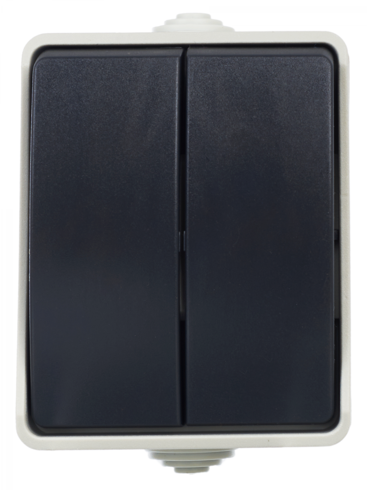 ФОРС Выключатель двухклавишный наружный IP54 IEK EVS20-K03-10-54-DC