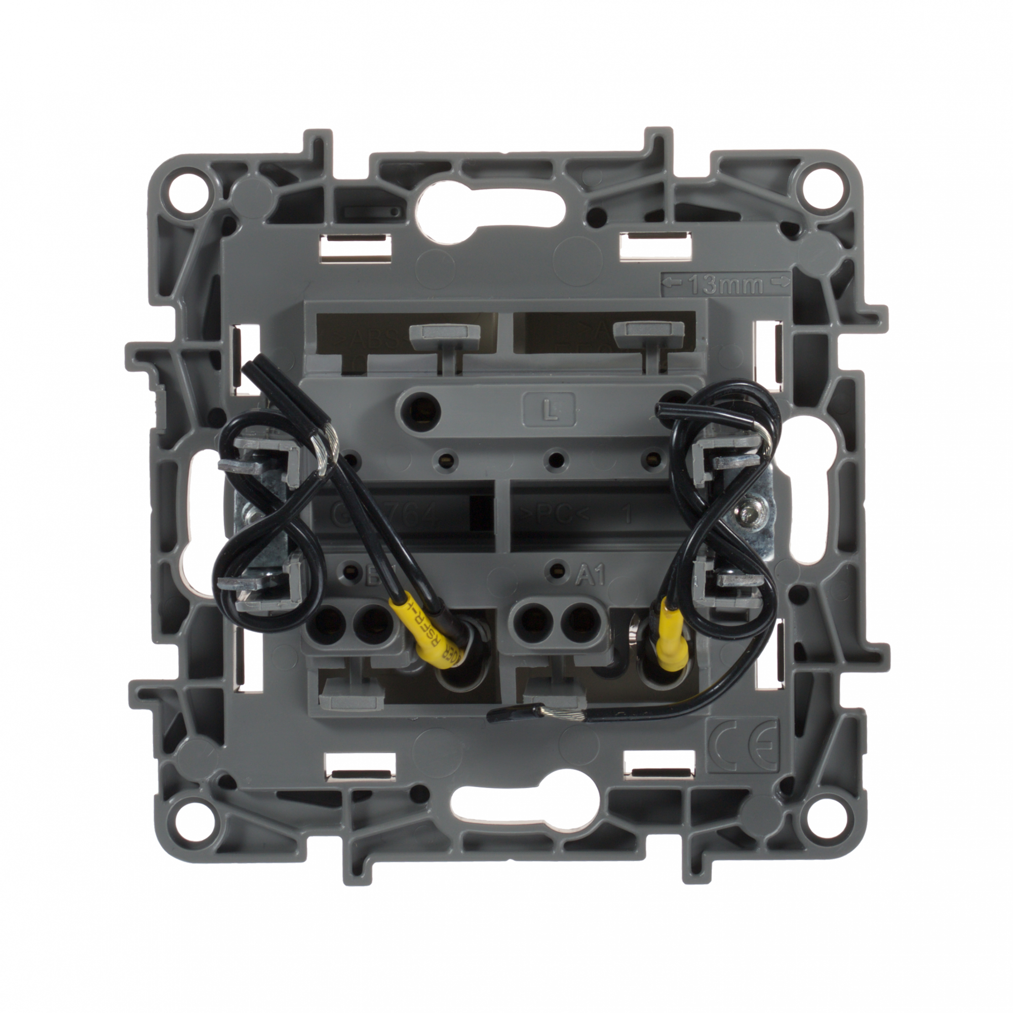 ETIKA Выключатель двухклавишный с подсветкой слоновая кость безвинтовые зажимы 10АХ Legrand 672304