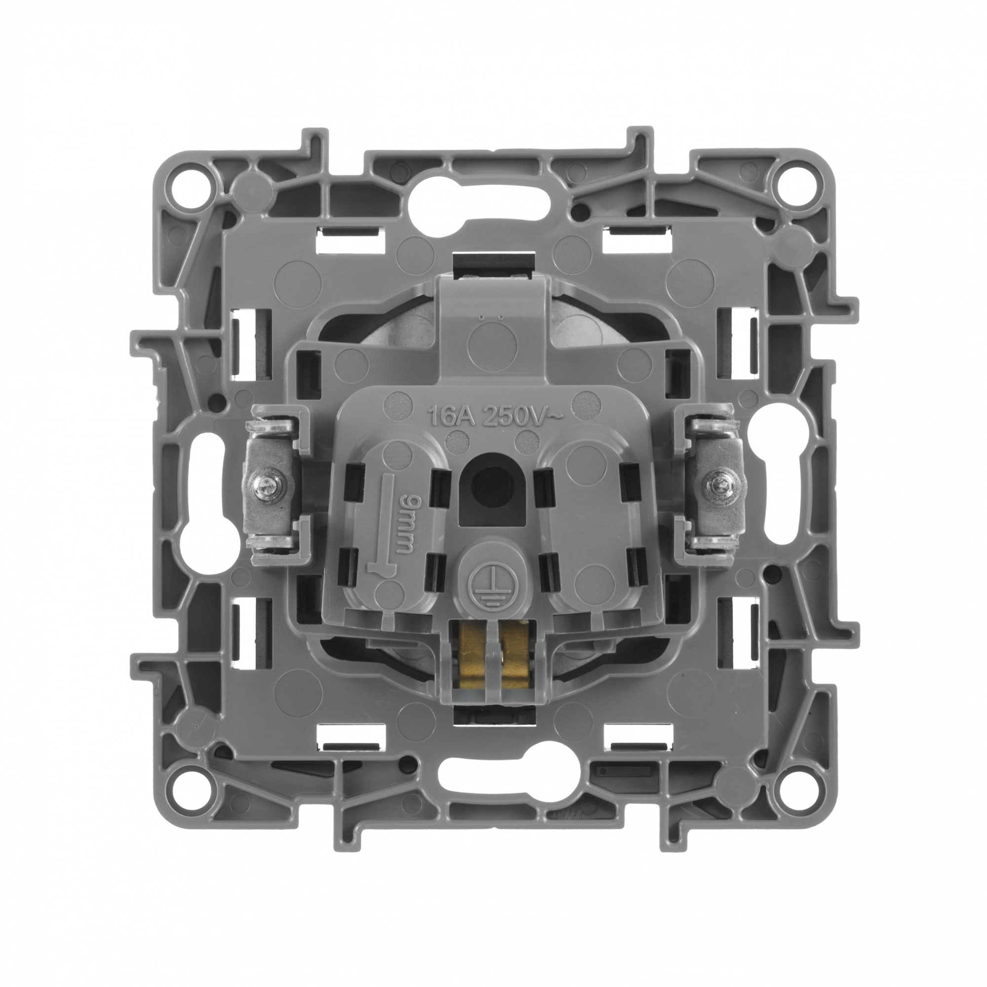 ETIKA Розетка с заземлением со шторками антрацит винтовые зажимы Legrand 672622