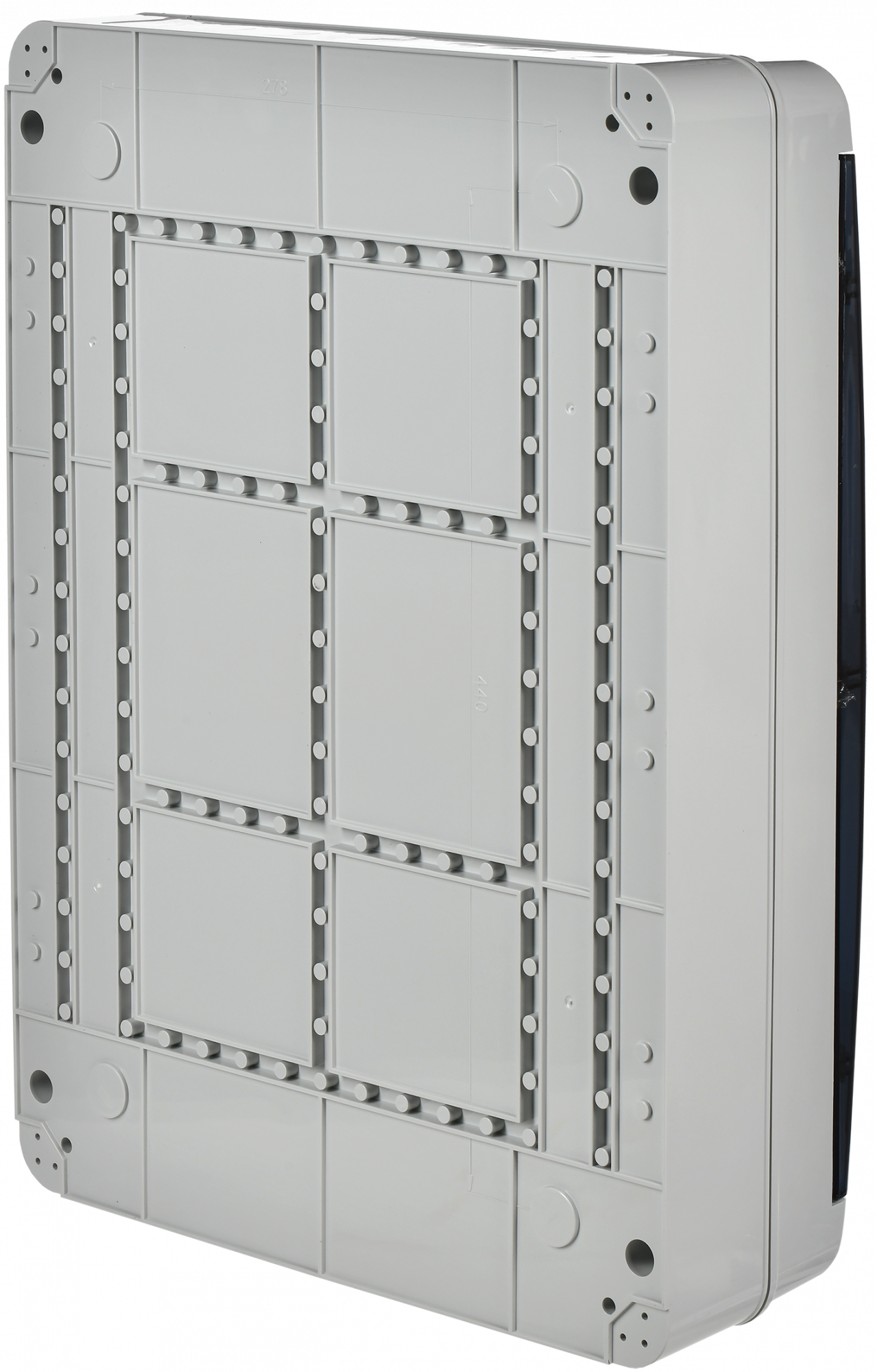 TEKFOR Корпус пластиковый навесной КМПн-54 IP65 черная прозрачная дверь IEK TF5-KP72-N-54-65-K03-K02