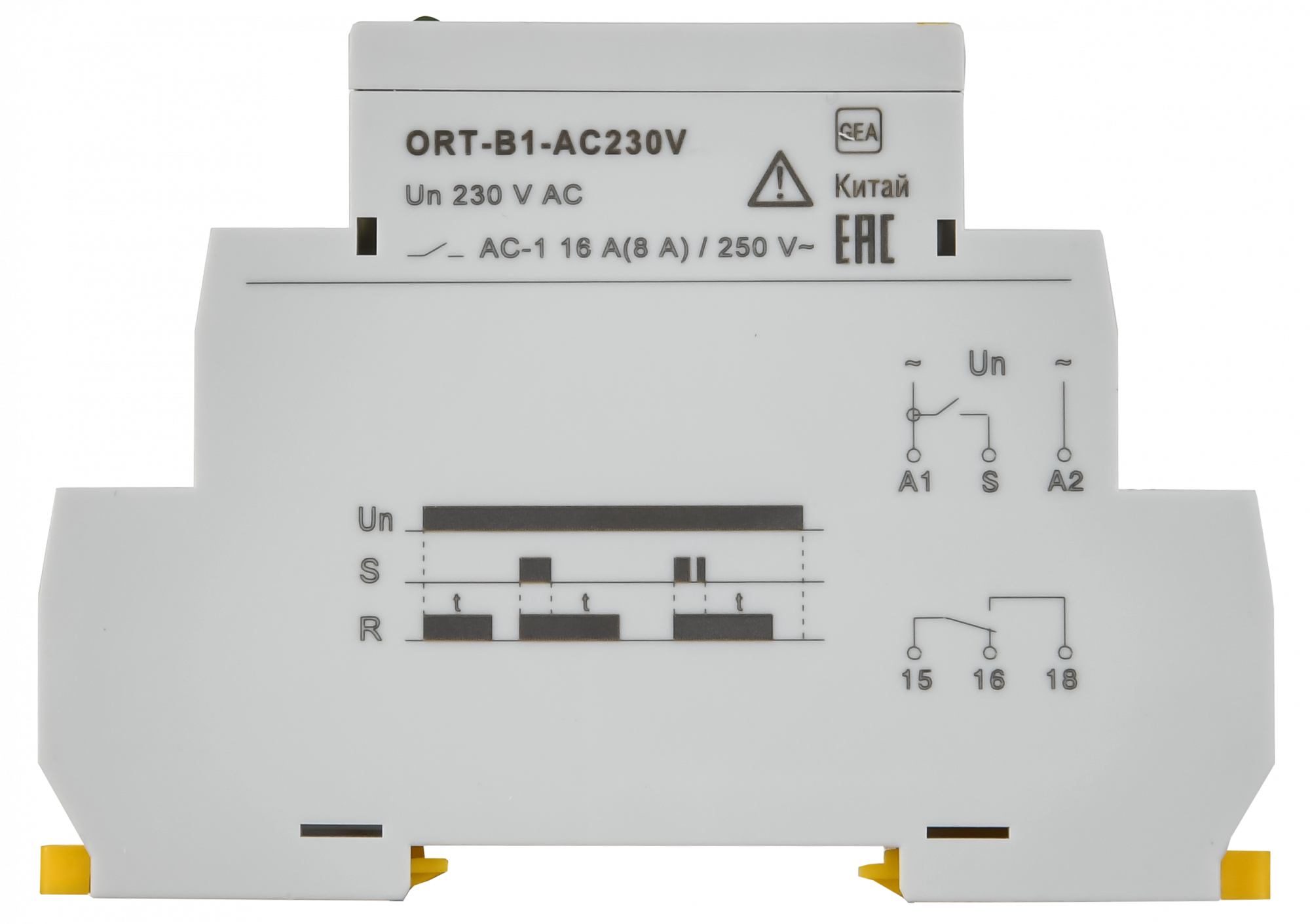 Реле задержки выключения ORT. 1 конт. 230 В AС ONI ORT-B1-AC230V