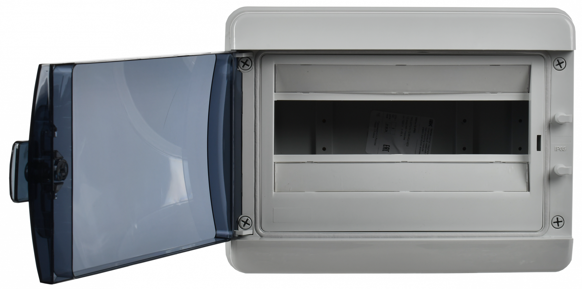 TEKFOR Корпус пластиковый навесной КМПн-12 IP65 черная прозрачная дверь IEK TF5-KP72-N-12-65-K03-K02