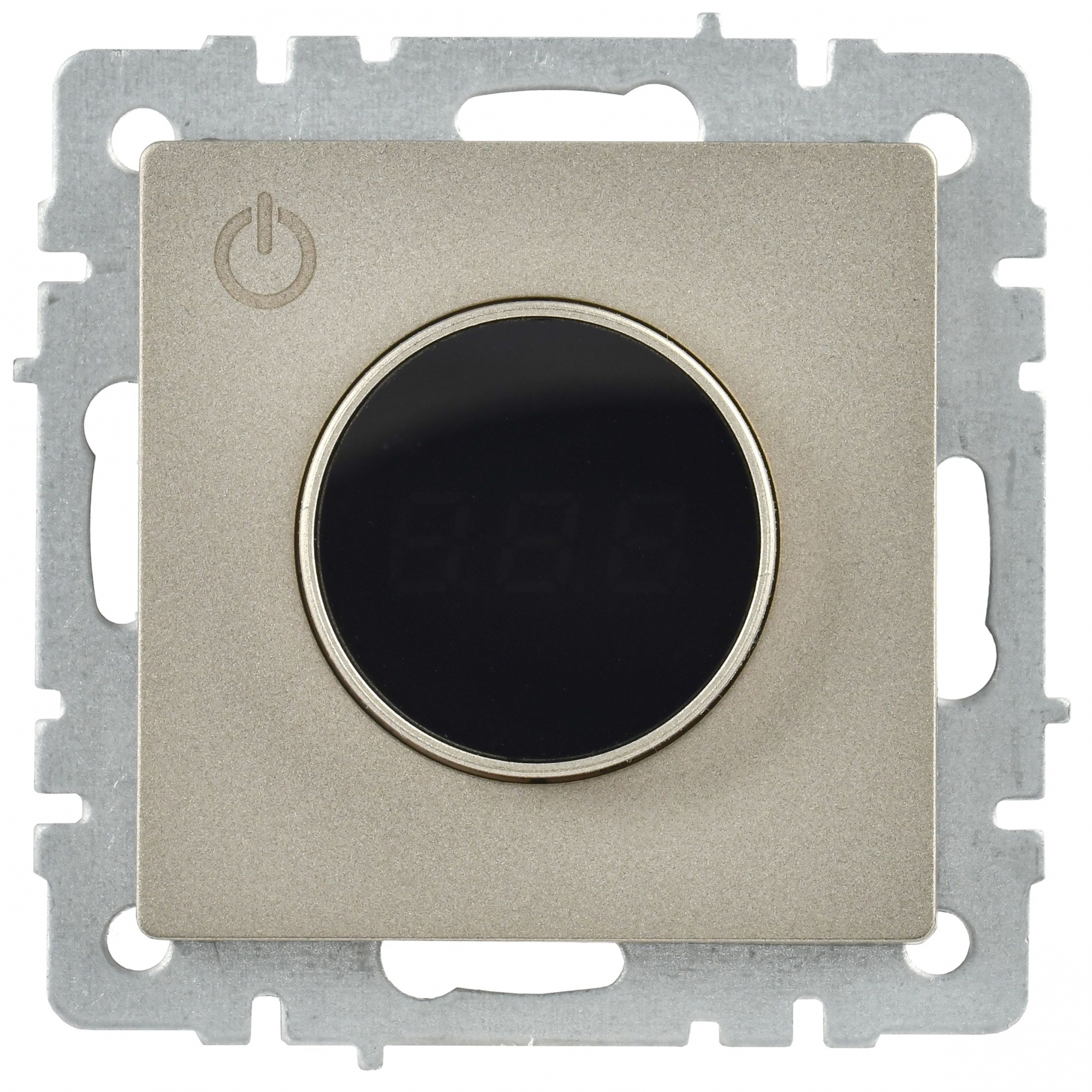 BRITE Термостат электронный с индикацией ТС10-1-БрШ шампань IEK BR-RT11-K37