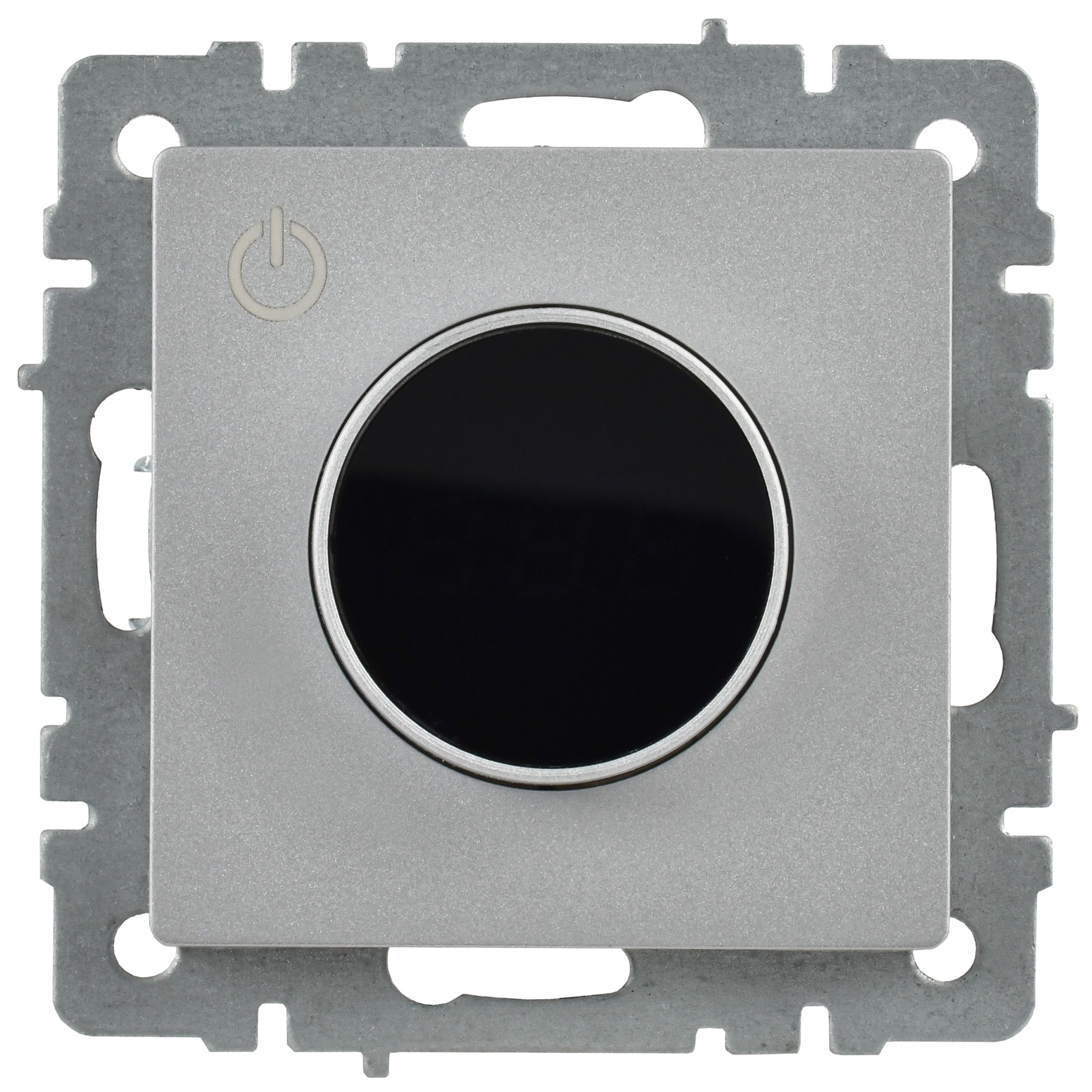 BRITE Термостат электронный с индикацией ТС10-1-БрА алюминий IEK BR-RT11-K47