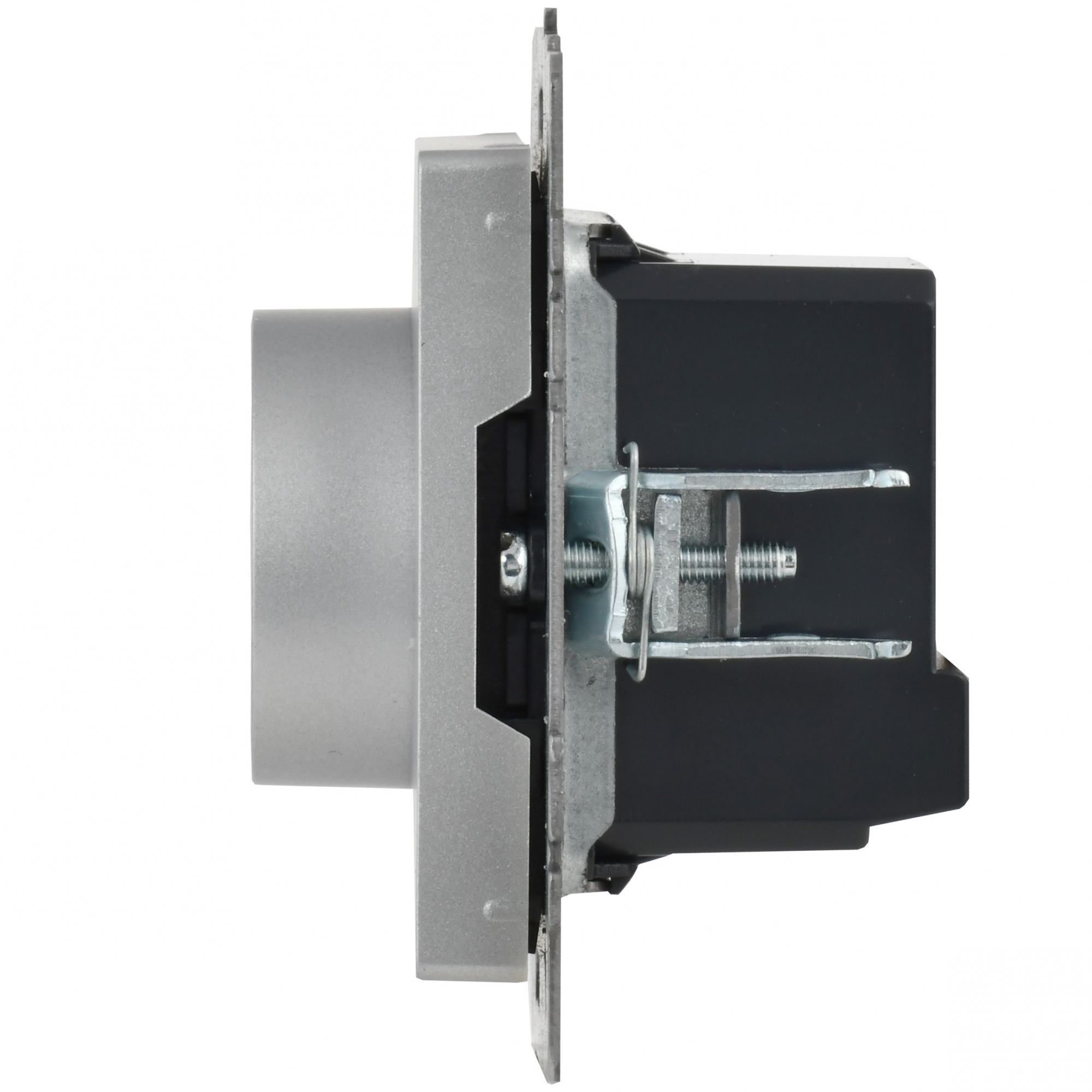BRITE Термостат электронный с индикацией ТС10-1-БрА алюминий IEK BR-RT11-K47