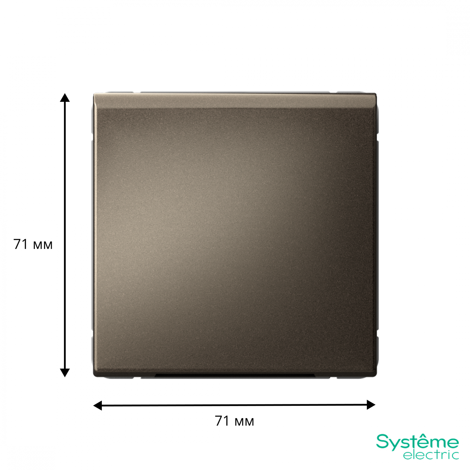 ARTGALLERY вывод кабеля, механизм, мокко Systeme Electric GAL000699
