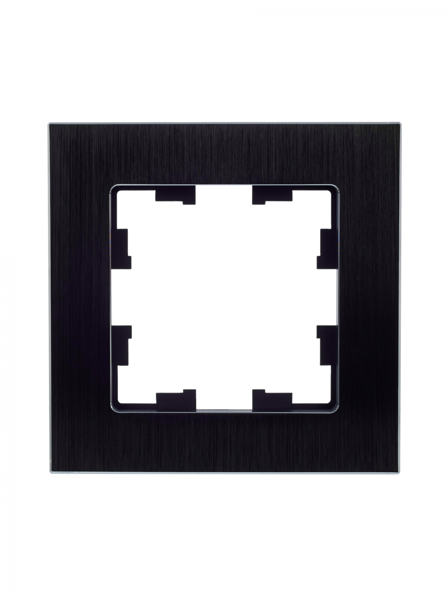 BRITE Рамка 1 пост РУ-1-1-БрЧ металл черный IEK BR-M12-M-K02
