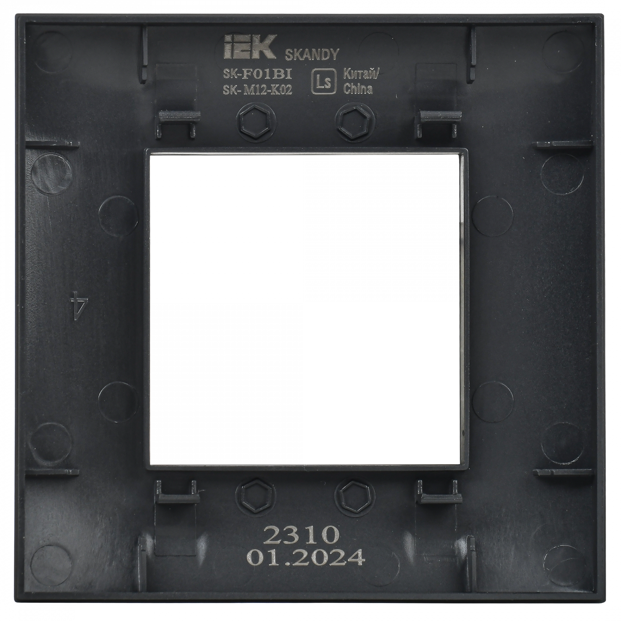SKANDY Рамка 1-местная SK-F01Bl черный IEK SK-M12-K02