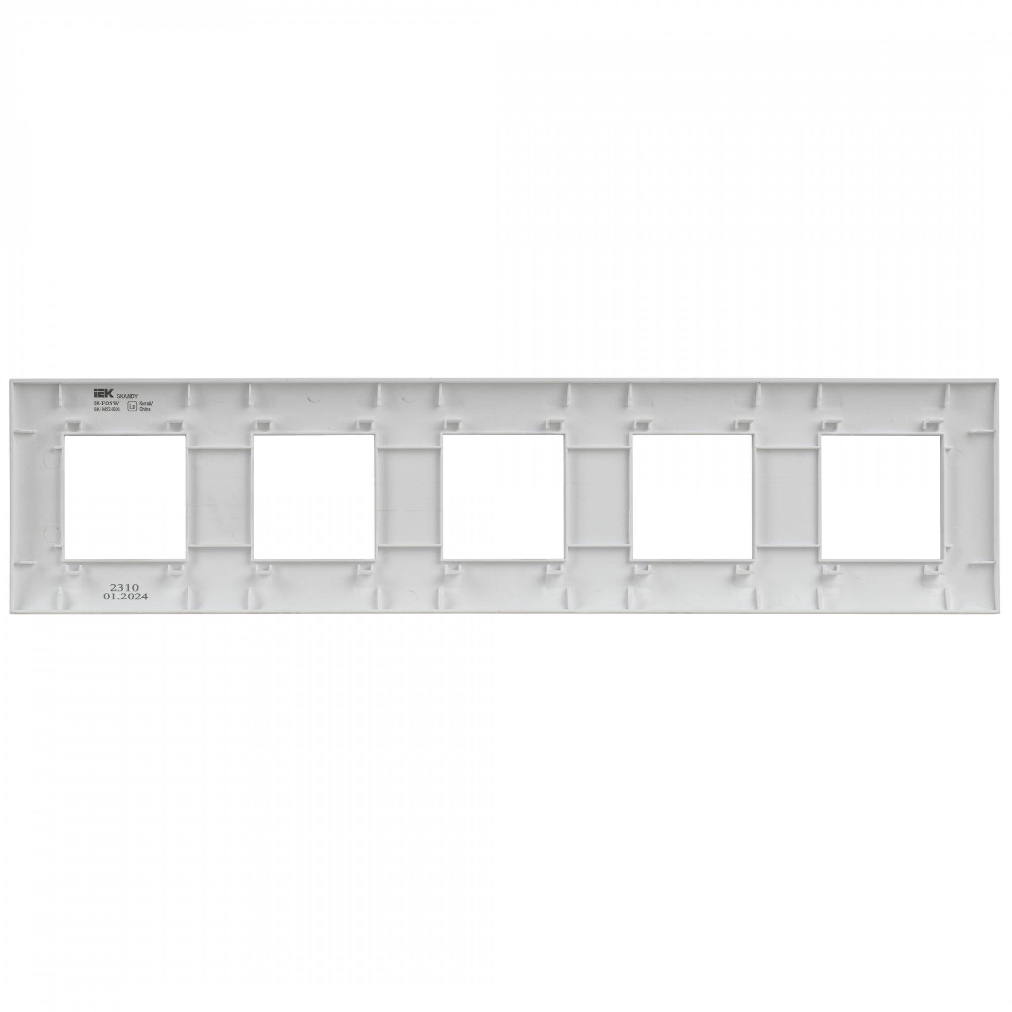 SKANDY Рамка 5-местная SK-F05W арктический белый IEK SK-M52-K01