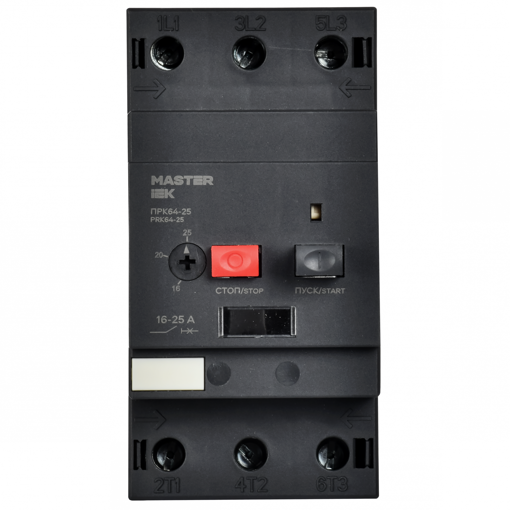 Выключатель защиты двигателя ПРК64-25 In=25A      Ir=16-25A Ue 660В IEK DMS22-25