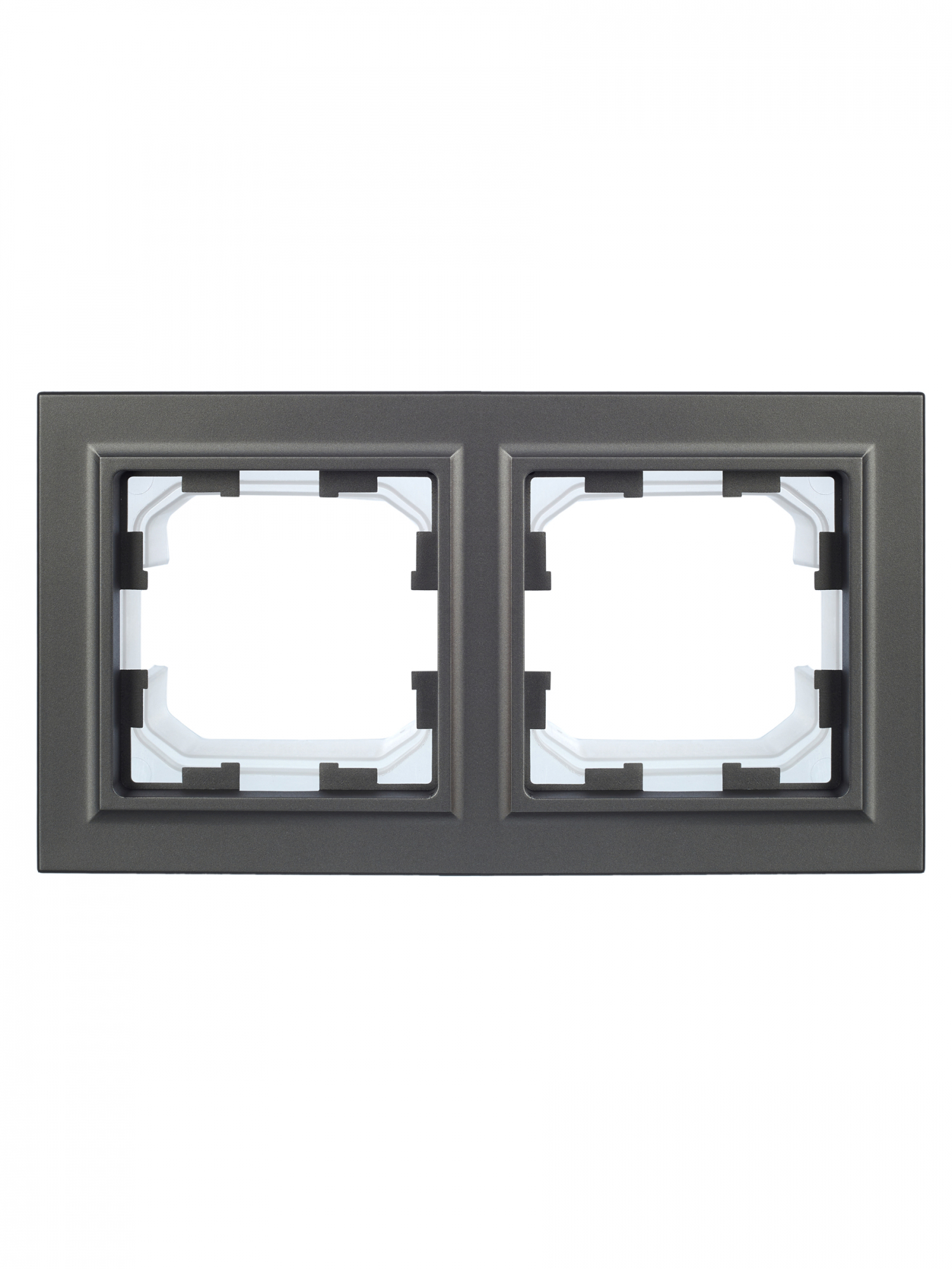 BRITE Рамка 2 поста IP44 РУ-2-БрС-44 сталь IEK BR-M22-44-K46