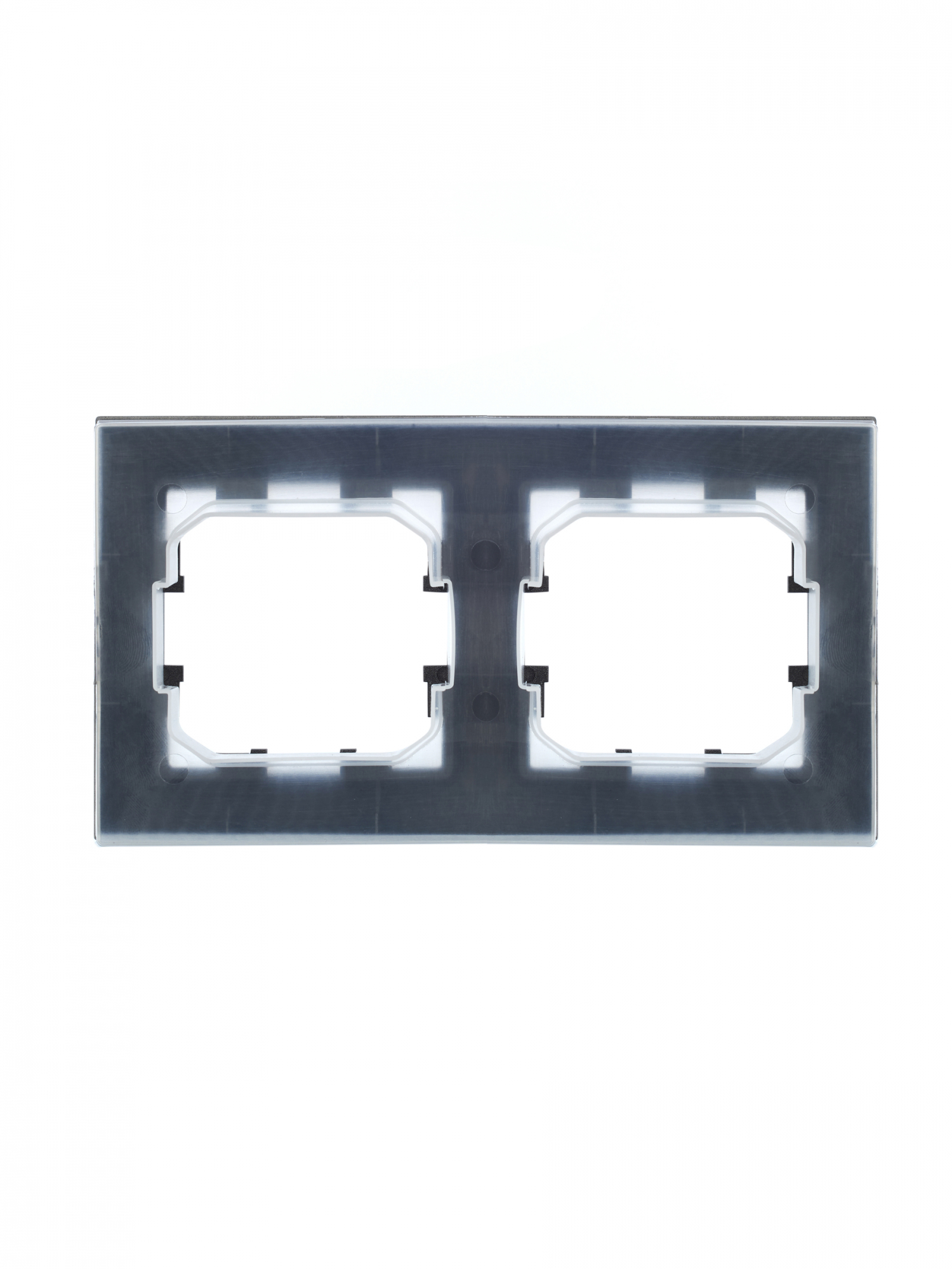BRITE Рамка 2 поста IP44 РУ-2-БрС-44 сталь IEK BR-M22-44-K46