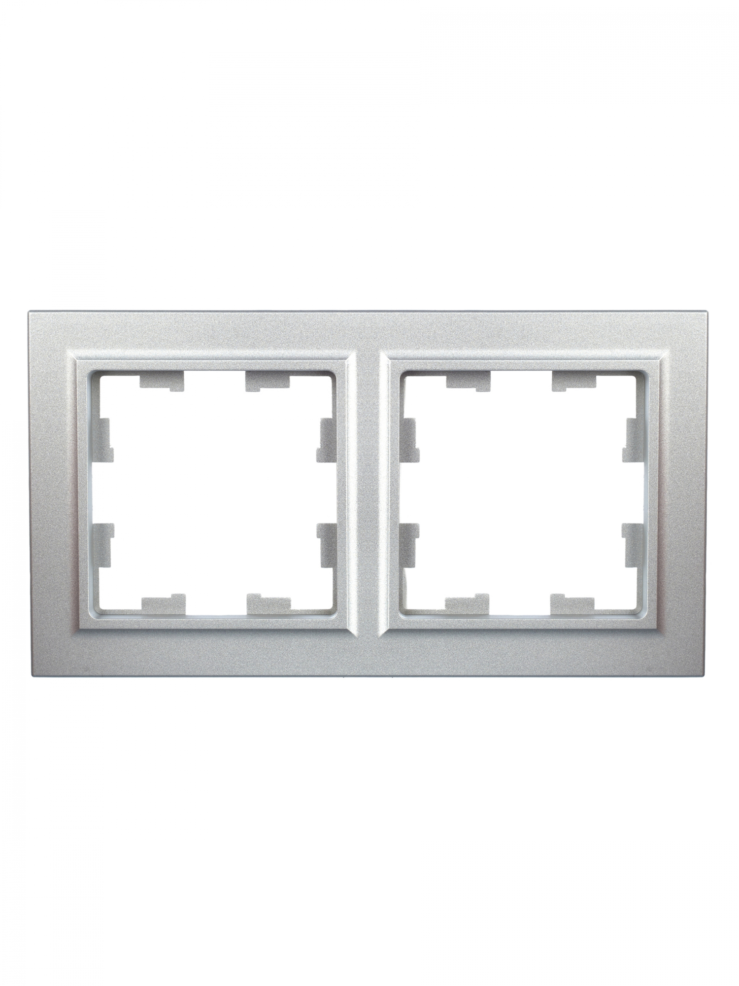 BRITE Рамка 2 поста РУ-2-БрА алюминий IEK BR-M22-K47