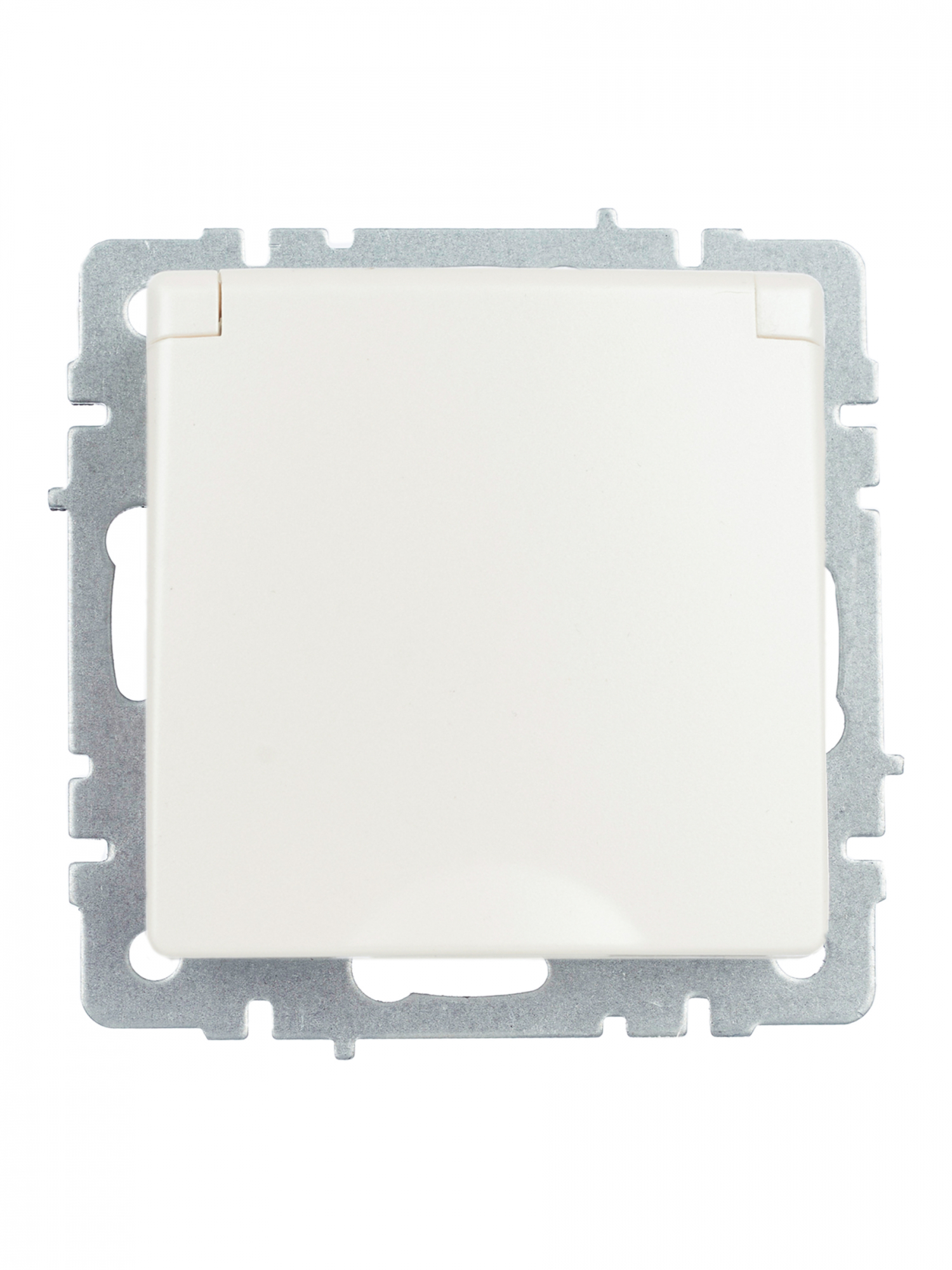 BRITE Розетка с заземлением с защитными шторками и крышкой 16А IP44 РСбш10-3-44-БрЖ жемчуг IEK BR-R16-16-44-K36