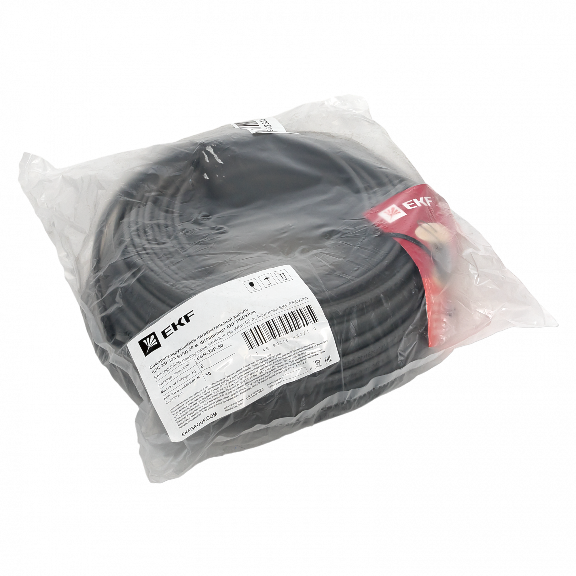 Кабель саморегулирующийся нагревательный взрывозащищенный ESR-33F, 50 м Ex EKF ESR-33F-50