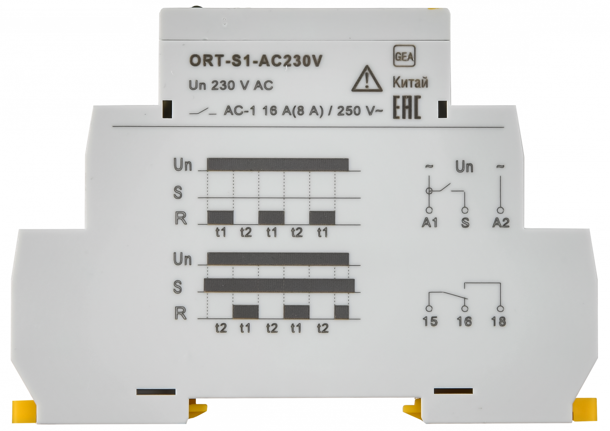 Реле циклическое ORT. 1 конт. 230 В AС ONI ORT-S1-AC230V