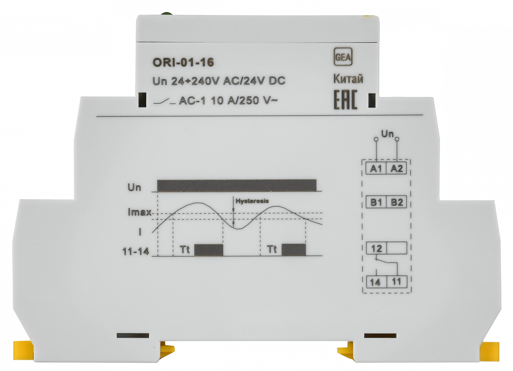 Реле тока ORI. 1,6-16 А. 24-240 В AC / 24 В DC ONI ORI-01-16