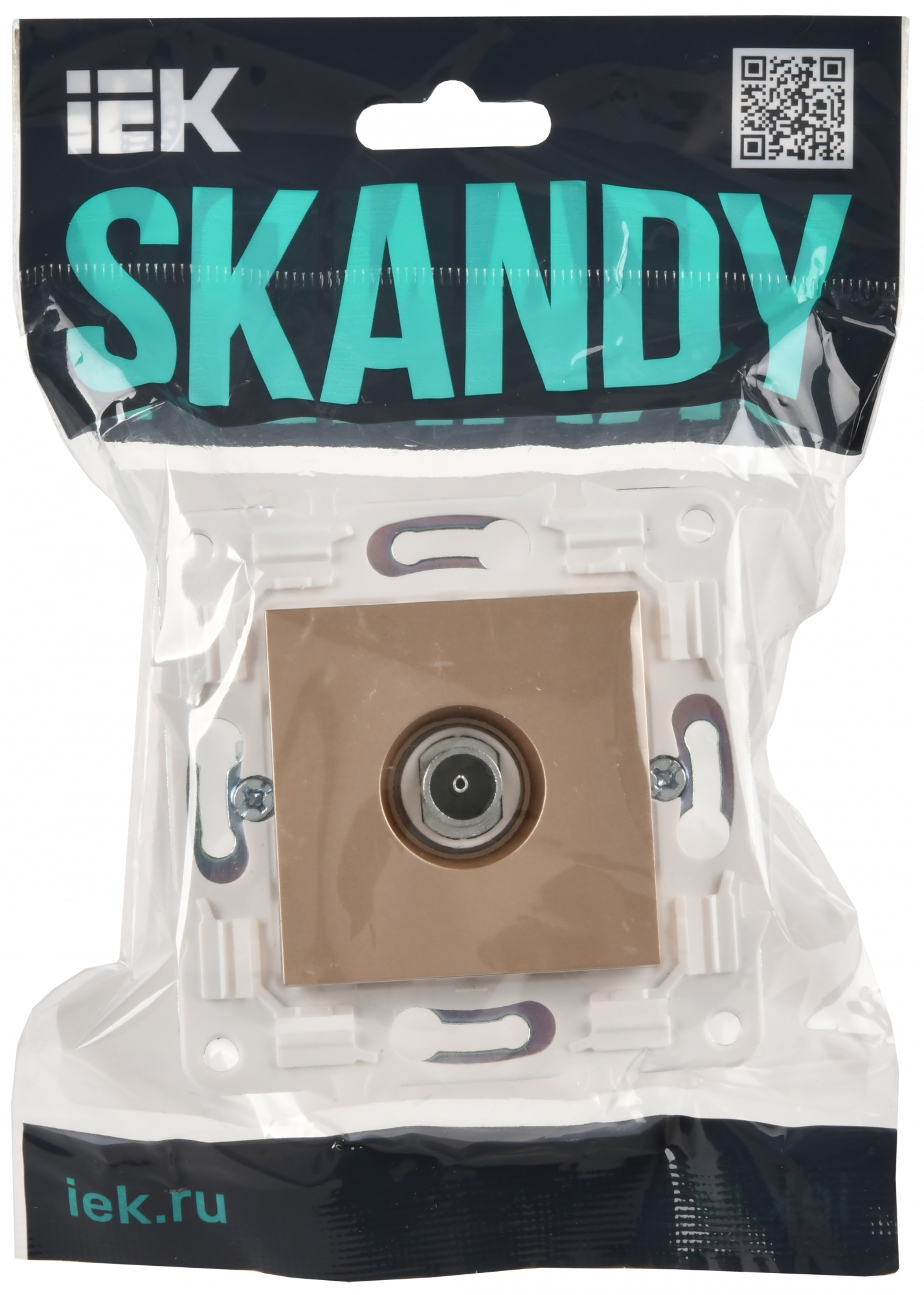 SKANDY Розетка TV оконечная SK-A12Sa песочный IEK SK-A10-O-K98