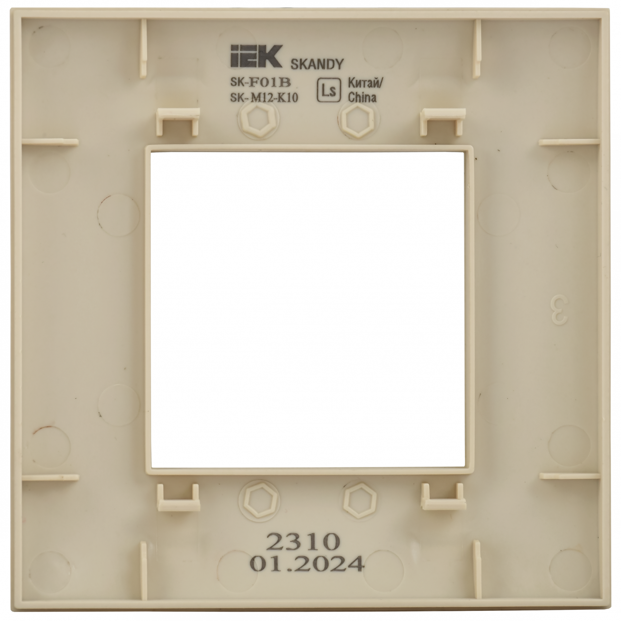 SKANDY Рамка 1-местная SK-F01B бежевый IEK SK-M12-K10