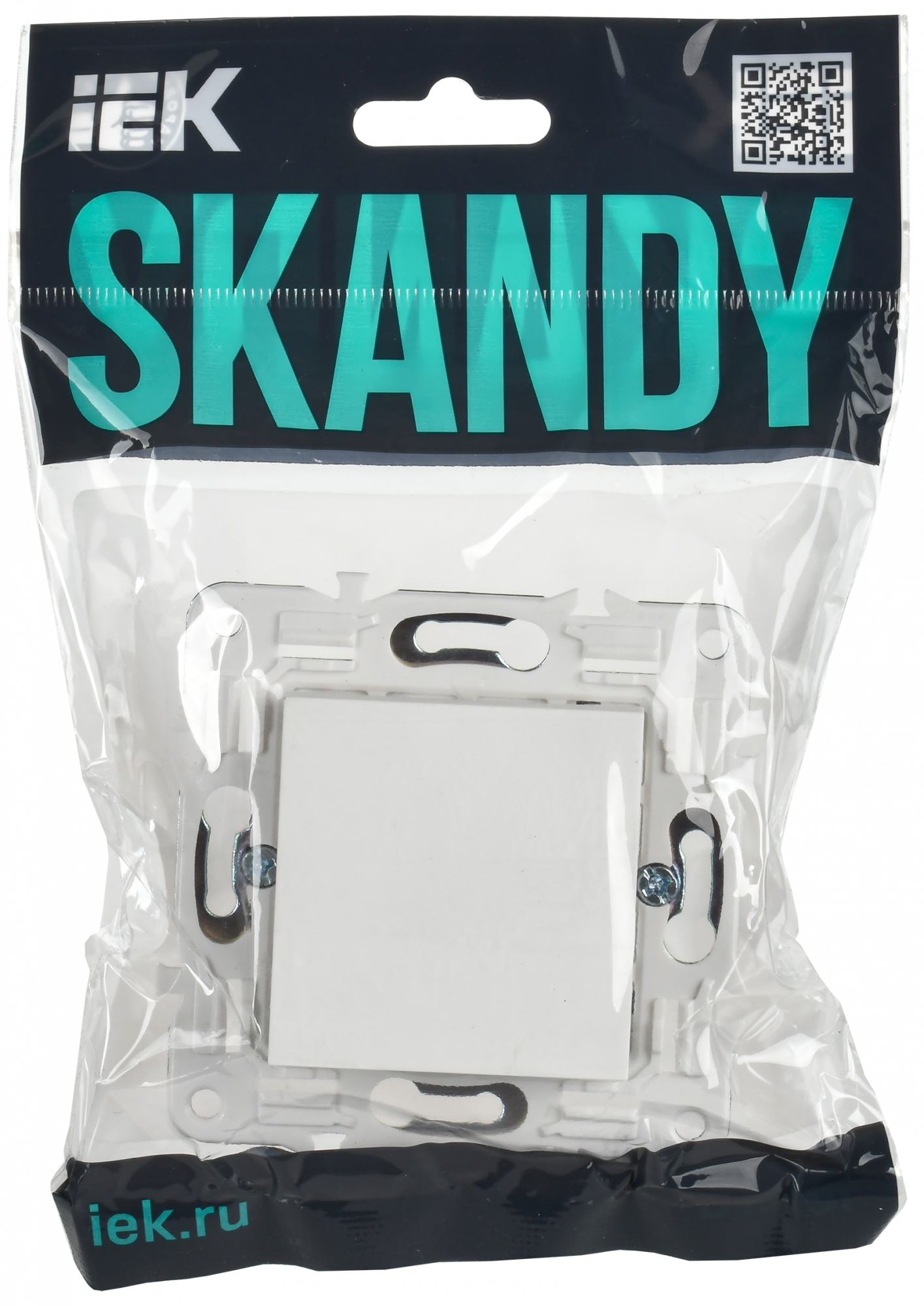 SKANDY Заглушка с суппортом SK-C01W арктический белый IEK SK-PL10-K01