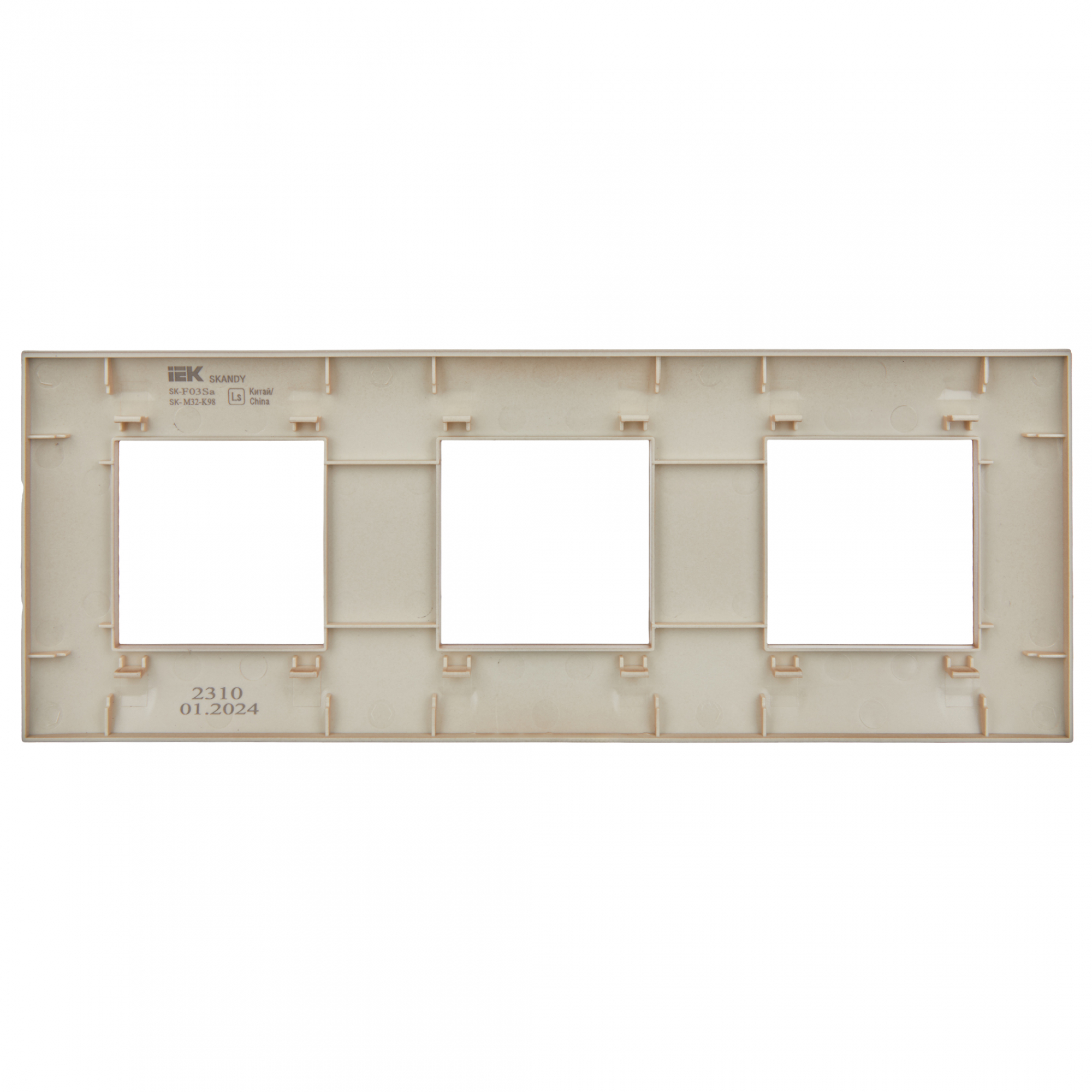 SKANDY Рамка 3-местная SK-F03Sa песочный IEK SK-M32-K98