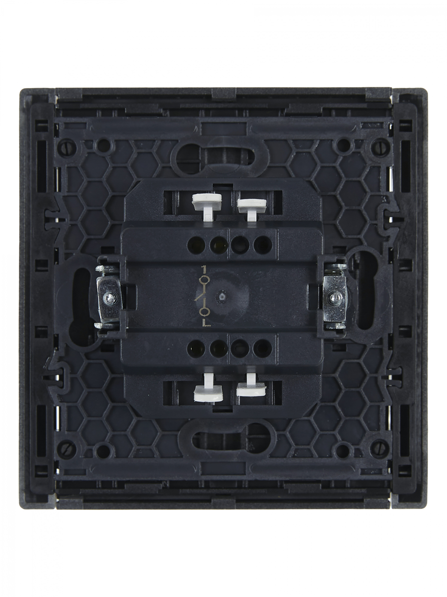 FORTE&PIANO Выключатель 1-клавишный 10А FP501 сталь IEK FP-V10-0-10-1-K46