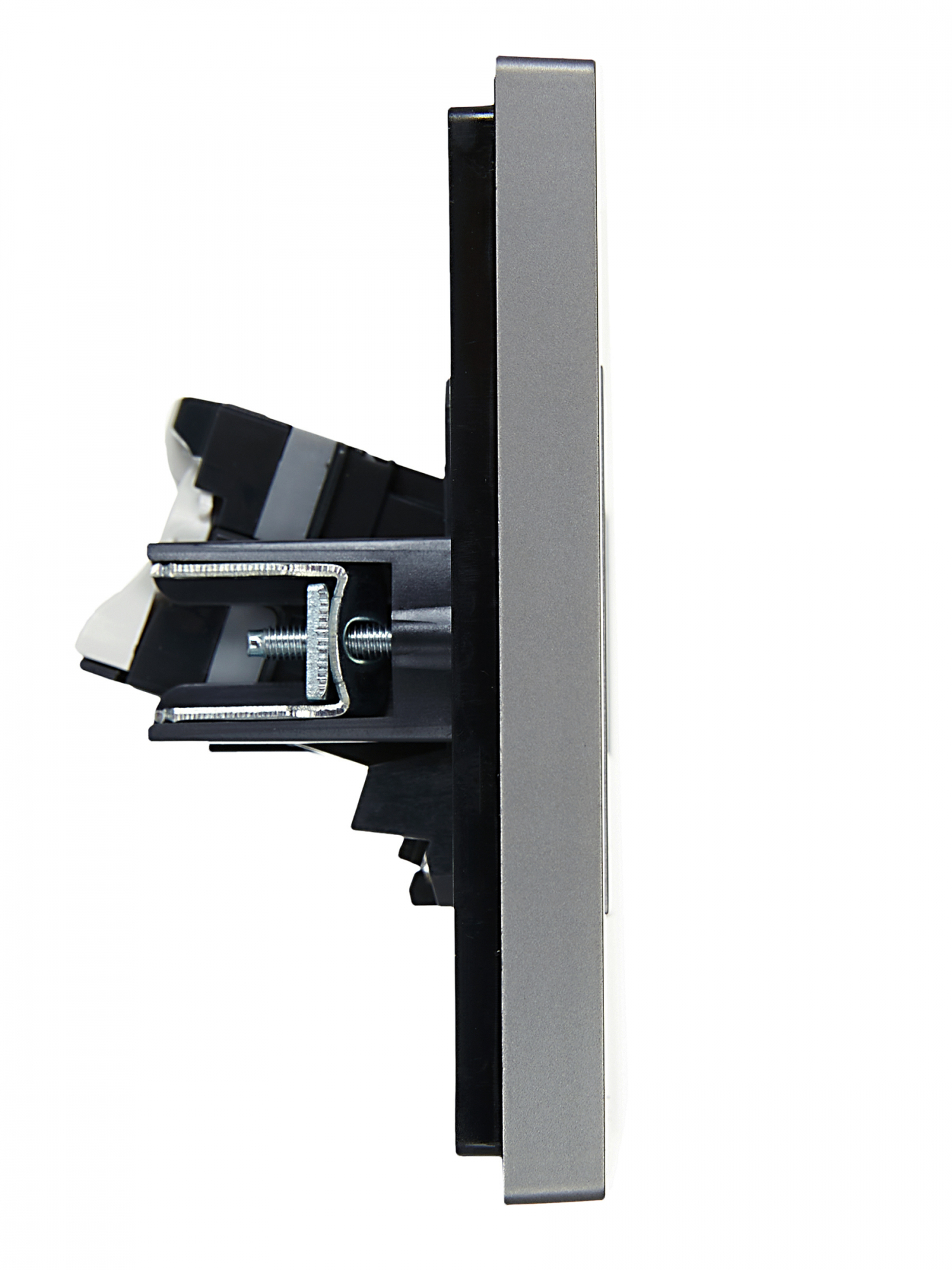 FORTE&PIANO Розетка компьютерная двойная RJ45 кат.5E FP533 сталь IEK FP-K20-1-K46