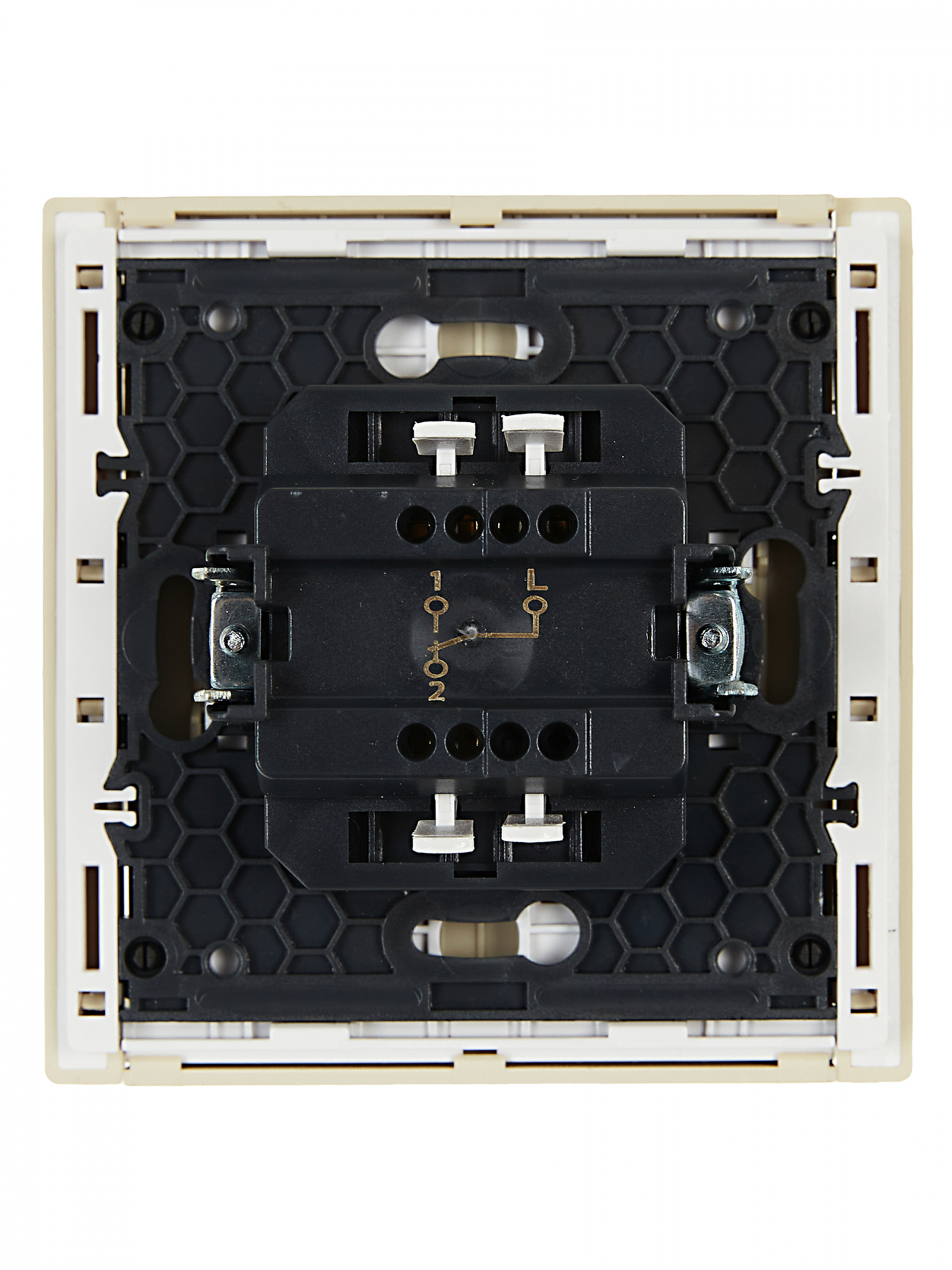 FORTE&PIANO Выключатель 1-клавишный проходной 10А FP403 ваниль IEK FP-V12-0-10-1-K10
