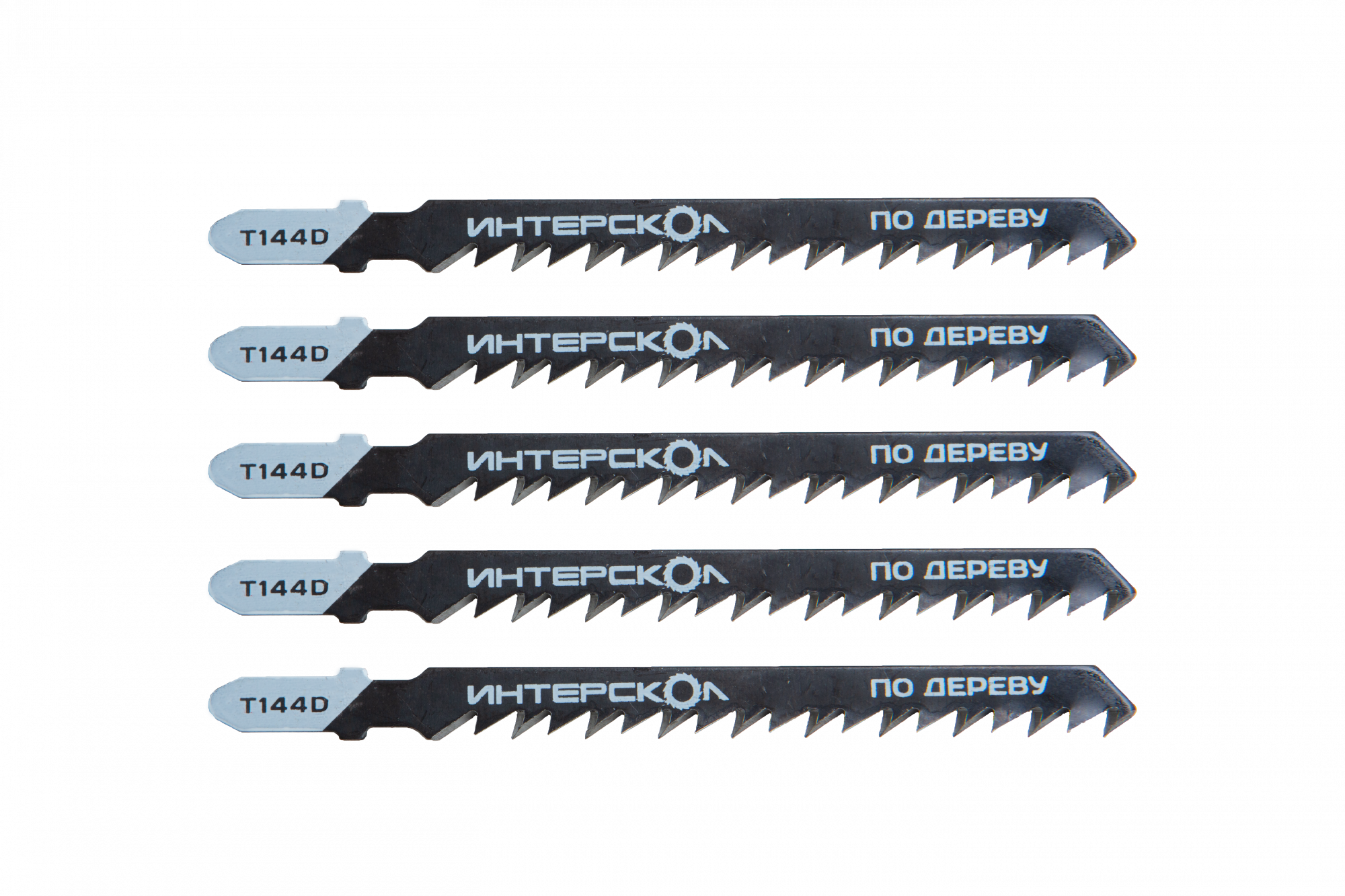 Пилки для лобзика по дереву T144D 100х75х4,0 (5шт) Интерскол 33175.100