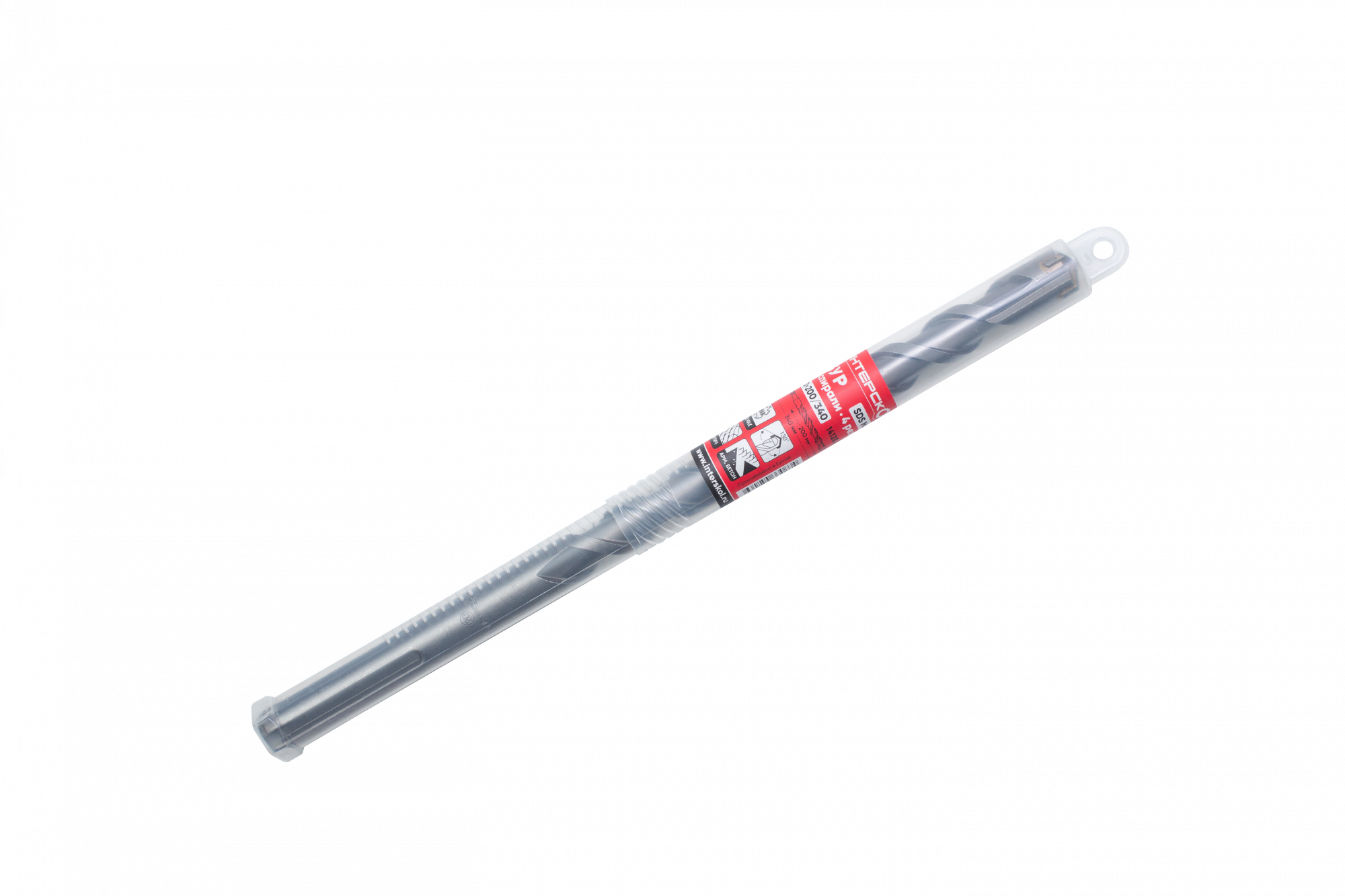 Бур SDS-Max (2 спирали, 4 резца)  20х200/340 Интерскол 14120.200