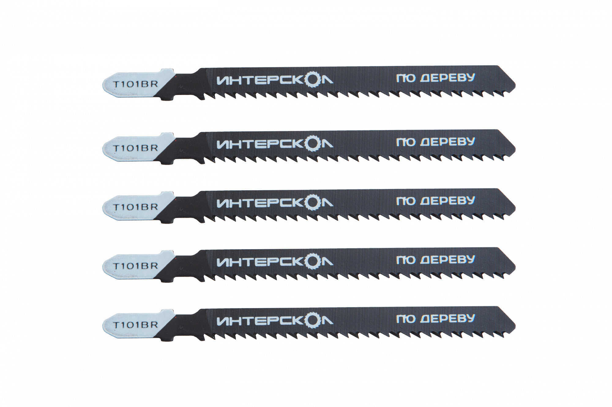 Пилки для лобзика по дереву T101BR 100х75х2,5 (5шт) Интерскол 34175.105