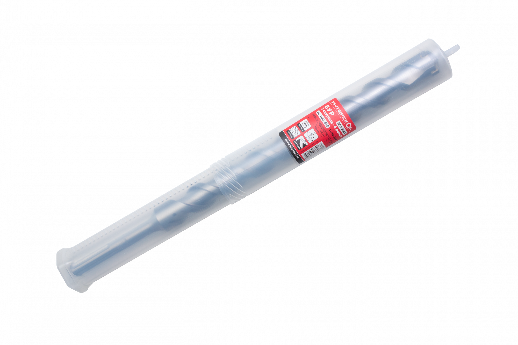 Бур SDS-Max (2 спирали, 4 резца)  40х400/540 Интерскол 14140.200