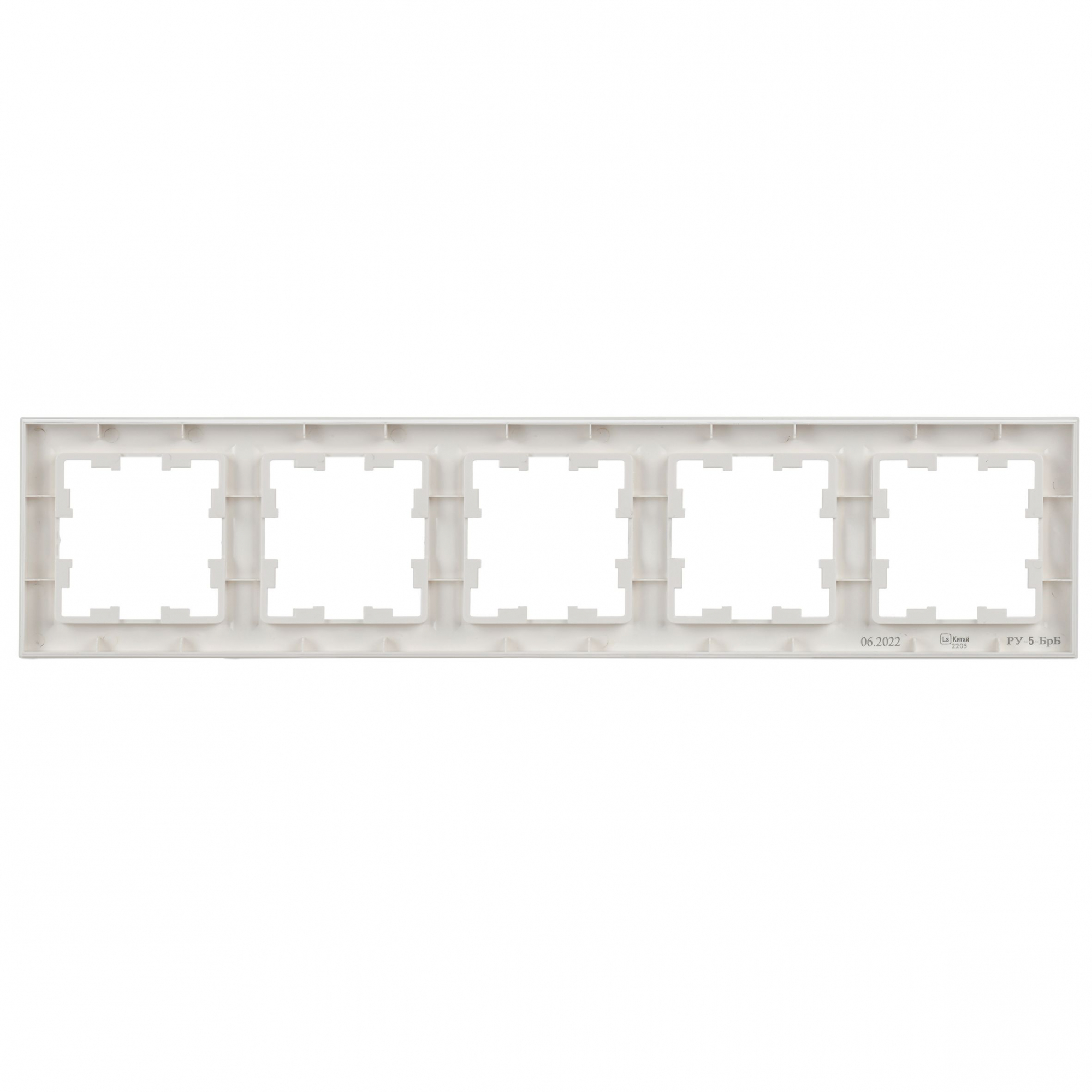 BRITE Рамка 5 постов РУ-5-БрБ белый IEK BR-M52-K01