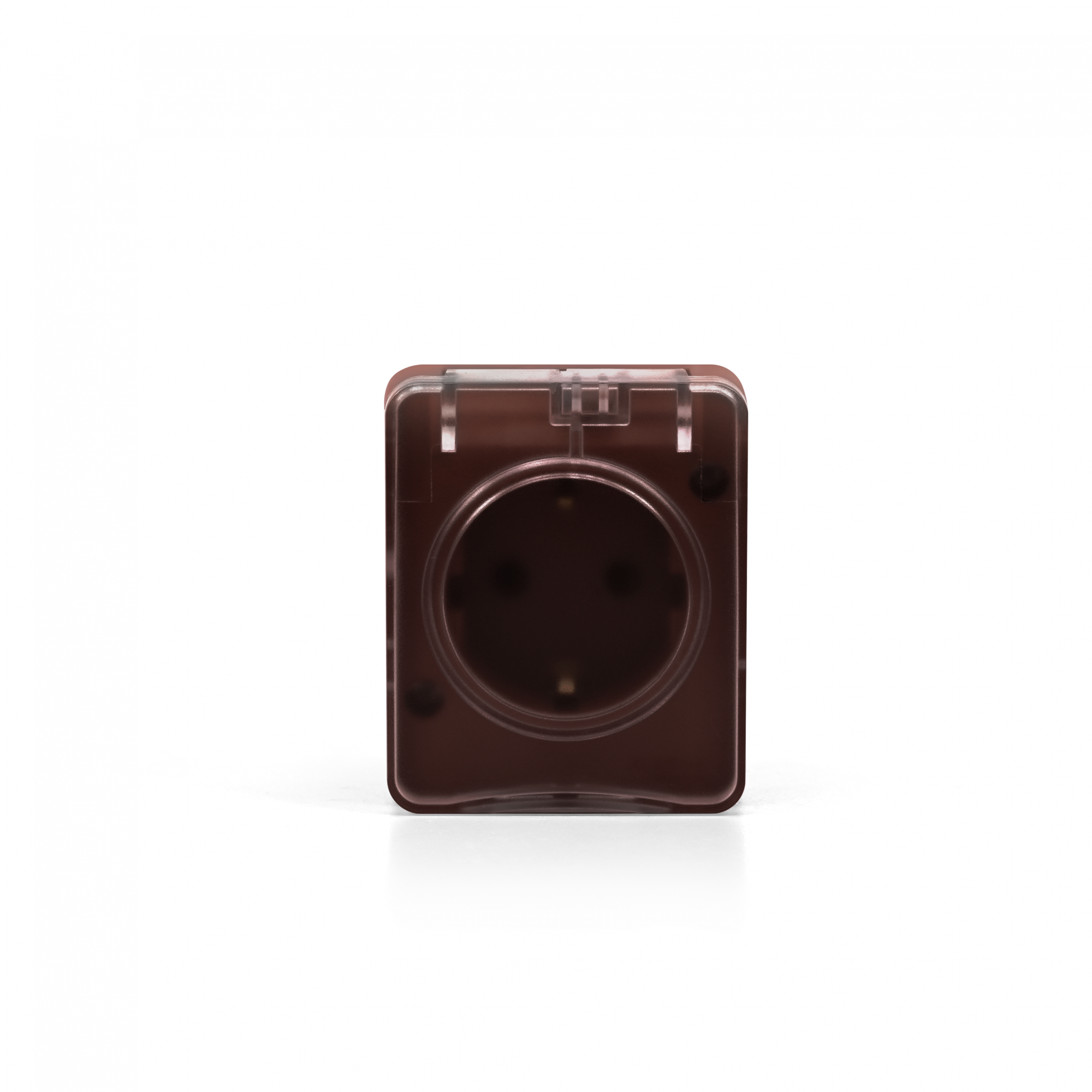 AtlasDesign PROFI IP54 О/У РОЗЕТКА с заземлением со шторками 16А 250В, КОРИЧНЕВЫЙ Systeme Electric ATN546045