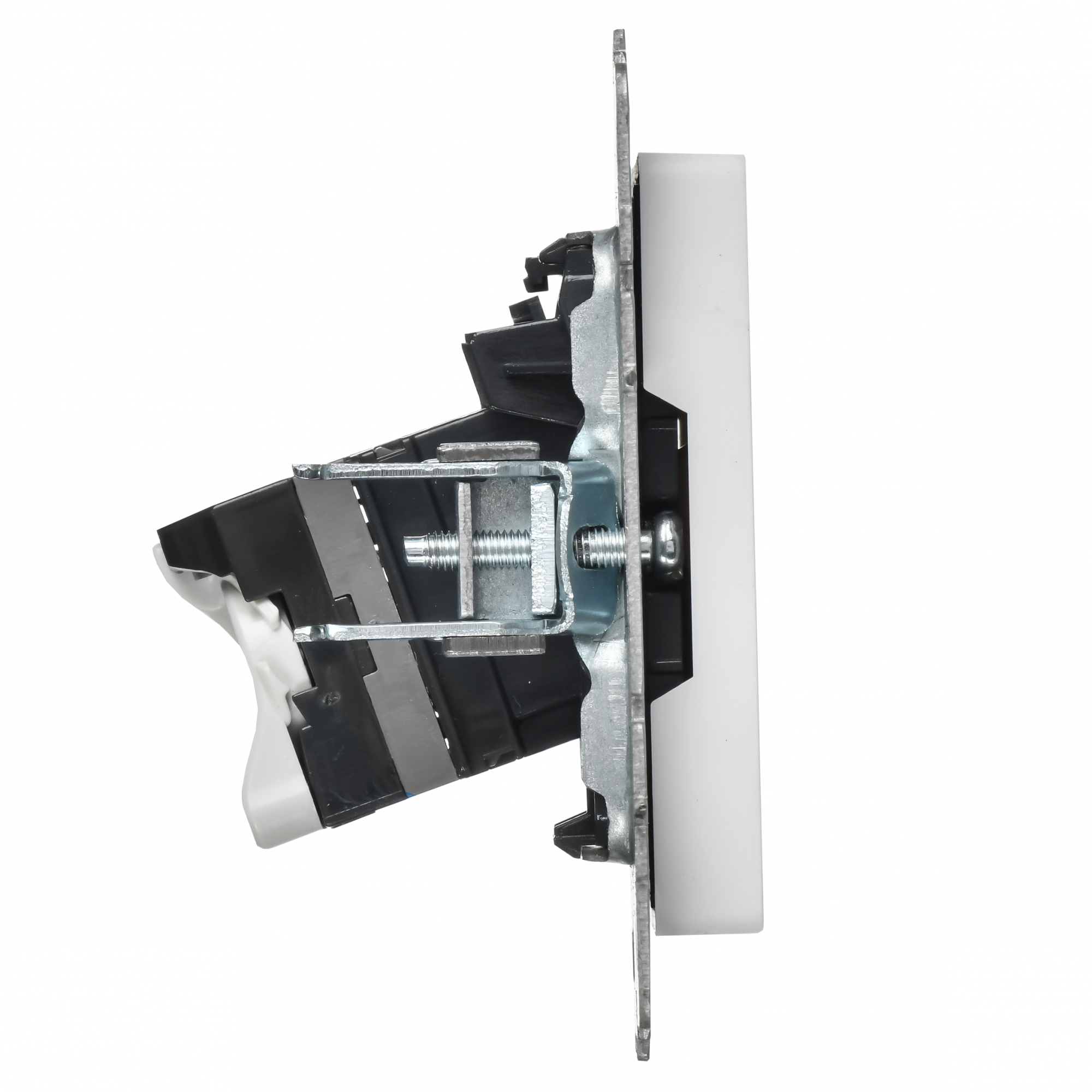 BRITE Розетка компьютерная двойная кат.5E RJ45 РК10-2-БрАБ арктический белый IEK BR-K20-1-K91