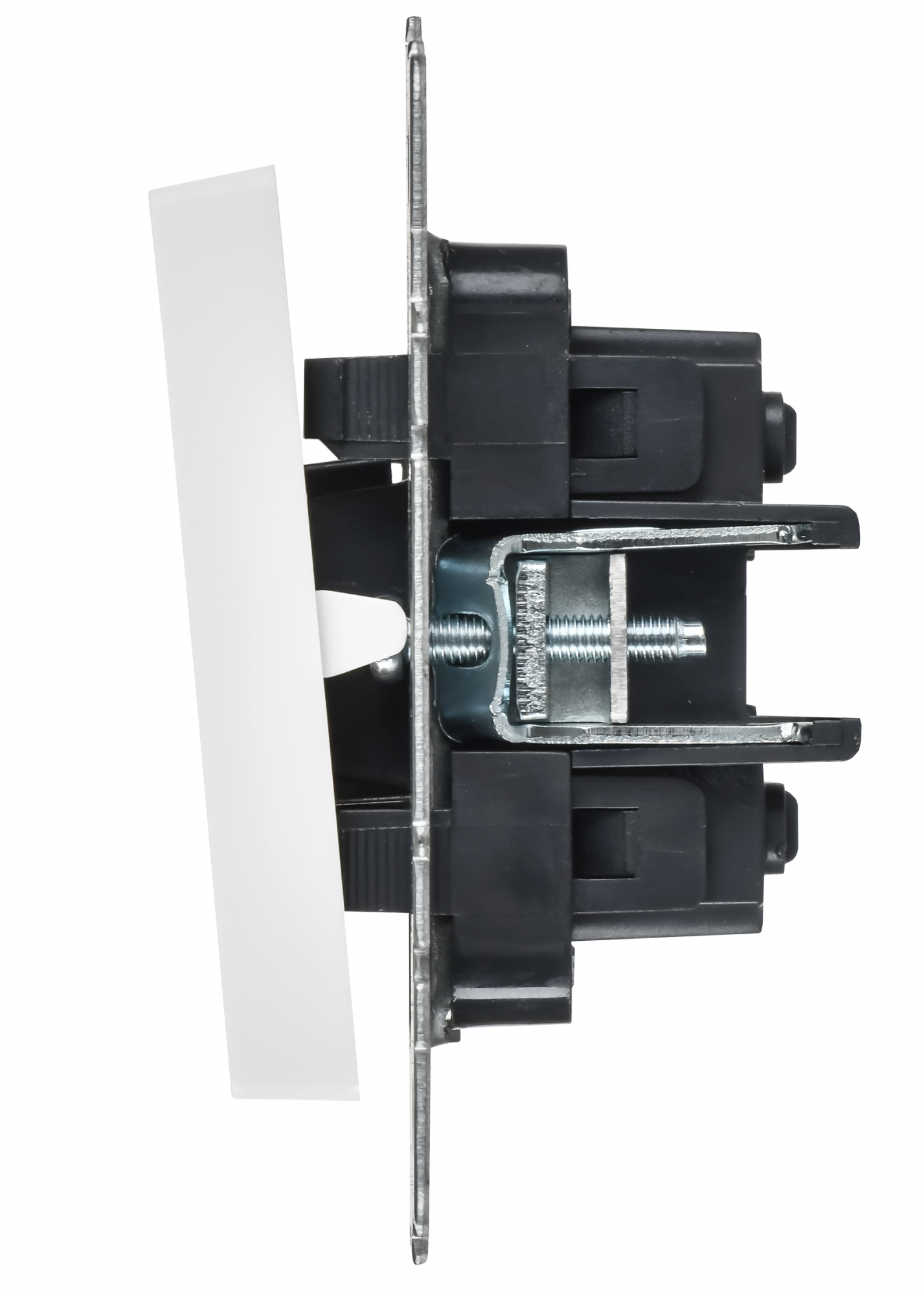 BRITE Выключатель 2-клавишный перекрестный 10А ВС10-2-3-БрАБ арктический белый IEK BR-V23-0-10-K91