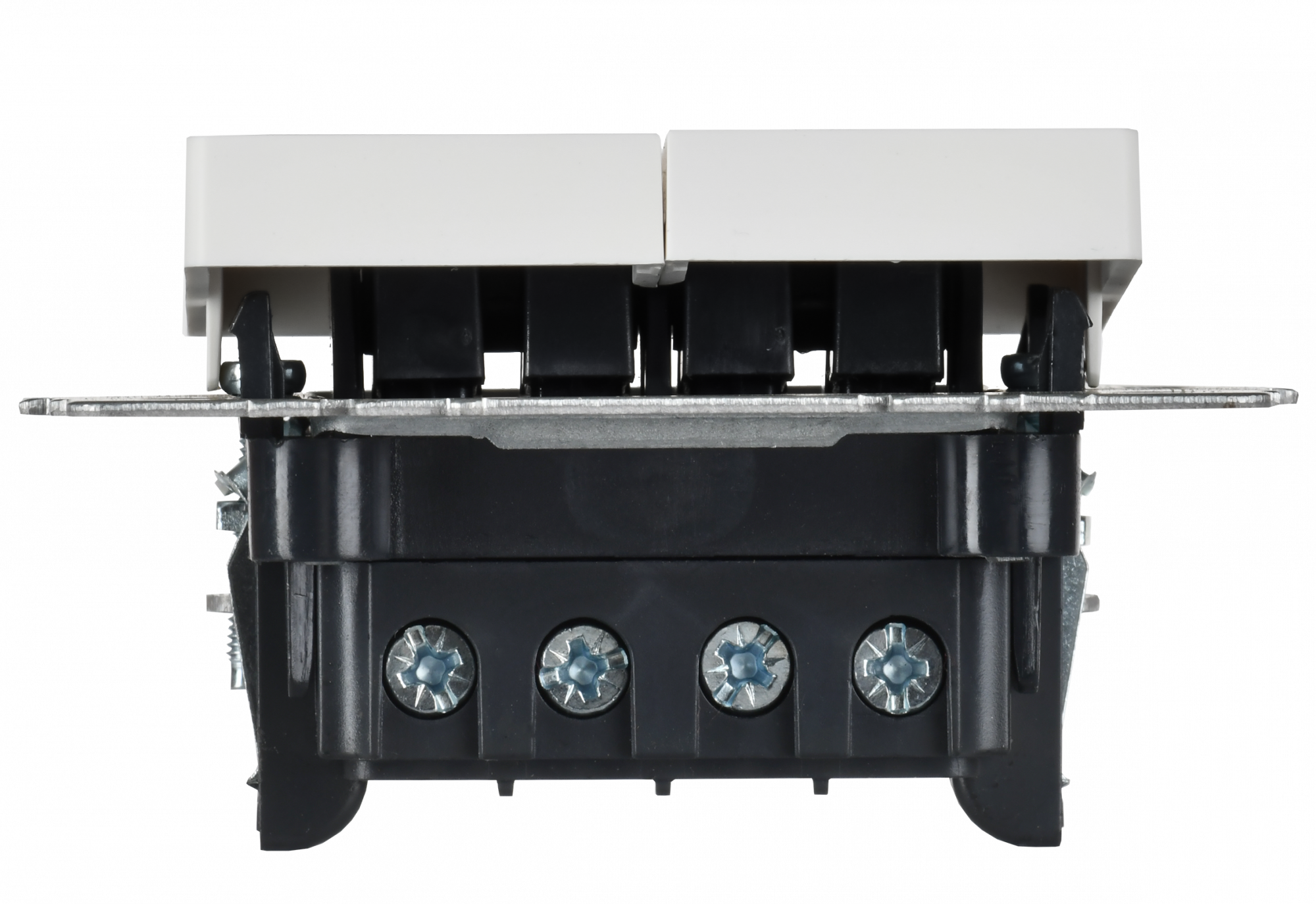 BRITE Выключатель 2-клавишный перекрестный 10А ВС10-2-3-БрАБ арктический белый IEK BR-V23-0-10-K91