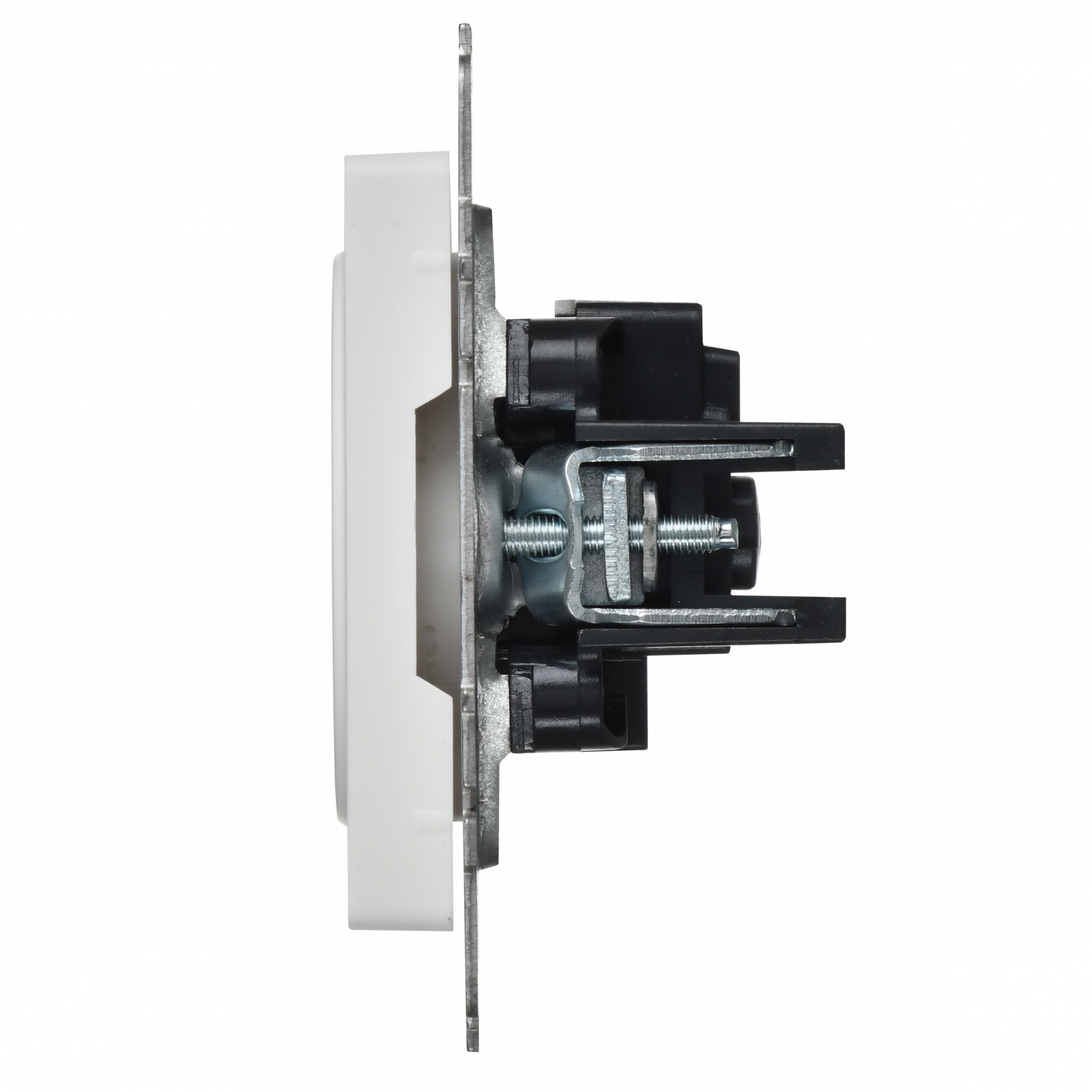 BRITE Розетка 1-местная без заземления без защитных шторок 10А РС10-1-0-БрАБ арктический белый IEK BR-R10-10-K91