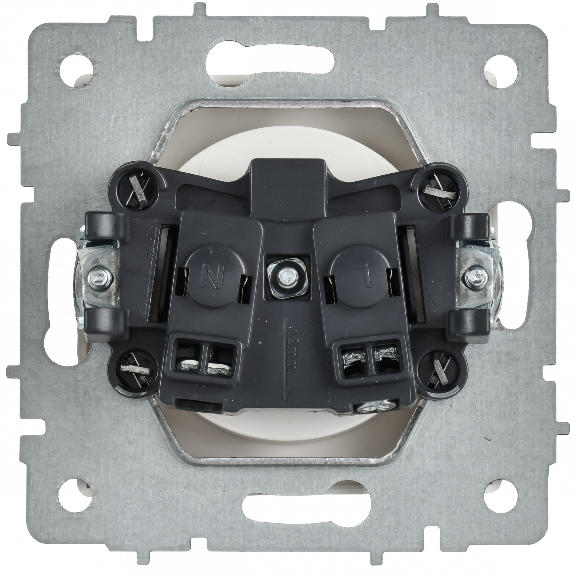 BRITE Розетка 1-местная без заземления без защитных шторок 10А РС10-1-0-БрАБ арктический белый IEK BR-R10-10-K91