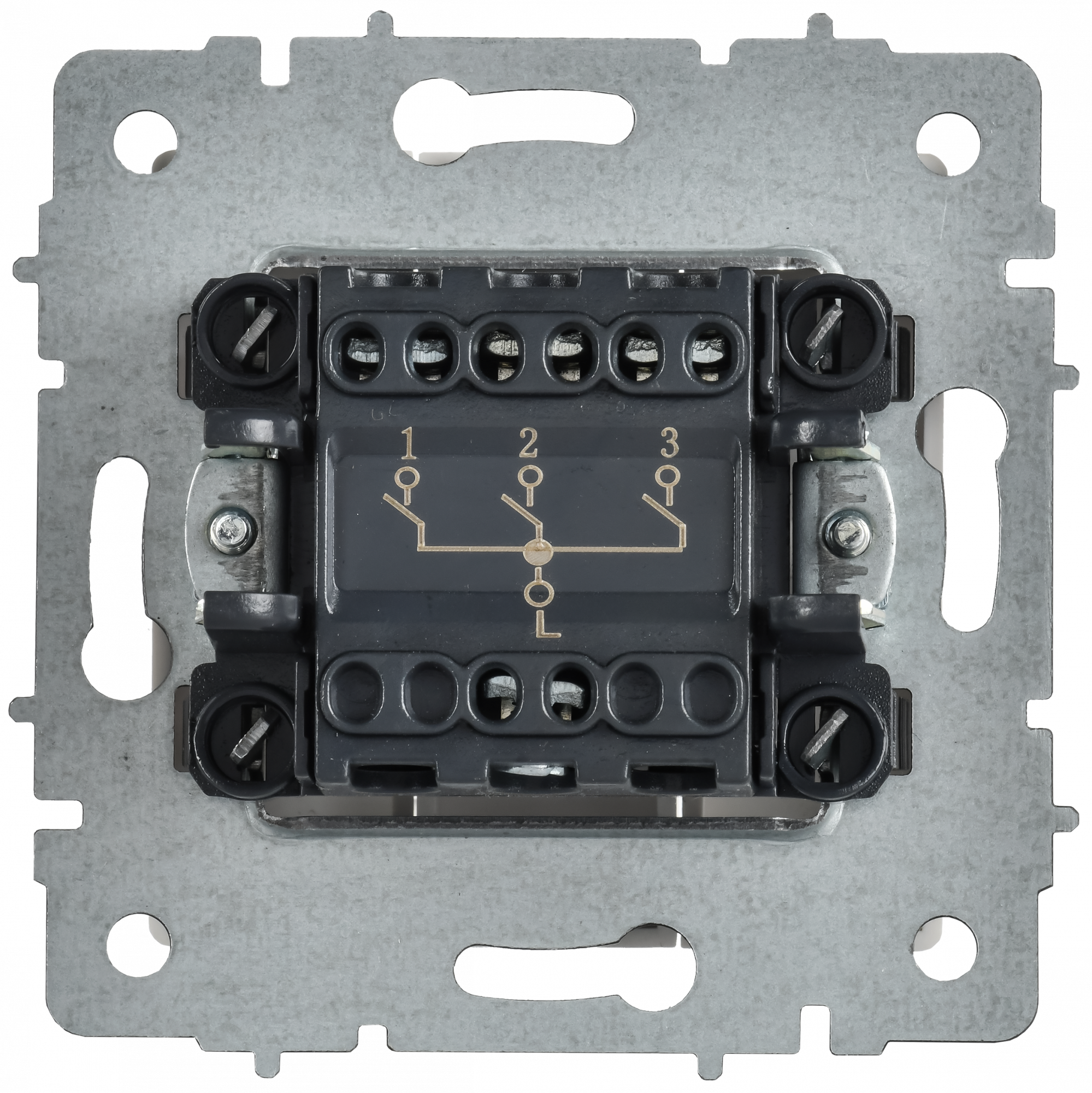 BRITE Выключатель 3-клавишный 10А ВС10-3-0-БрАБ арктический белый IEK BR-V30-0-10-K91