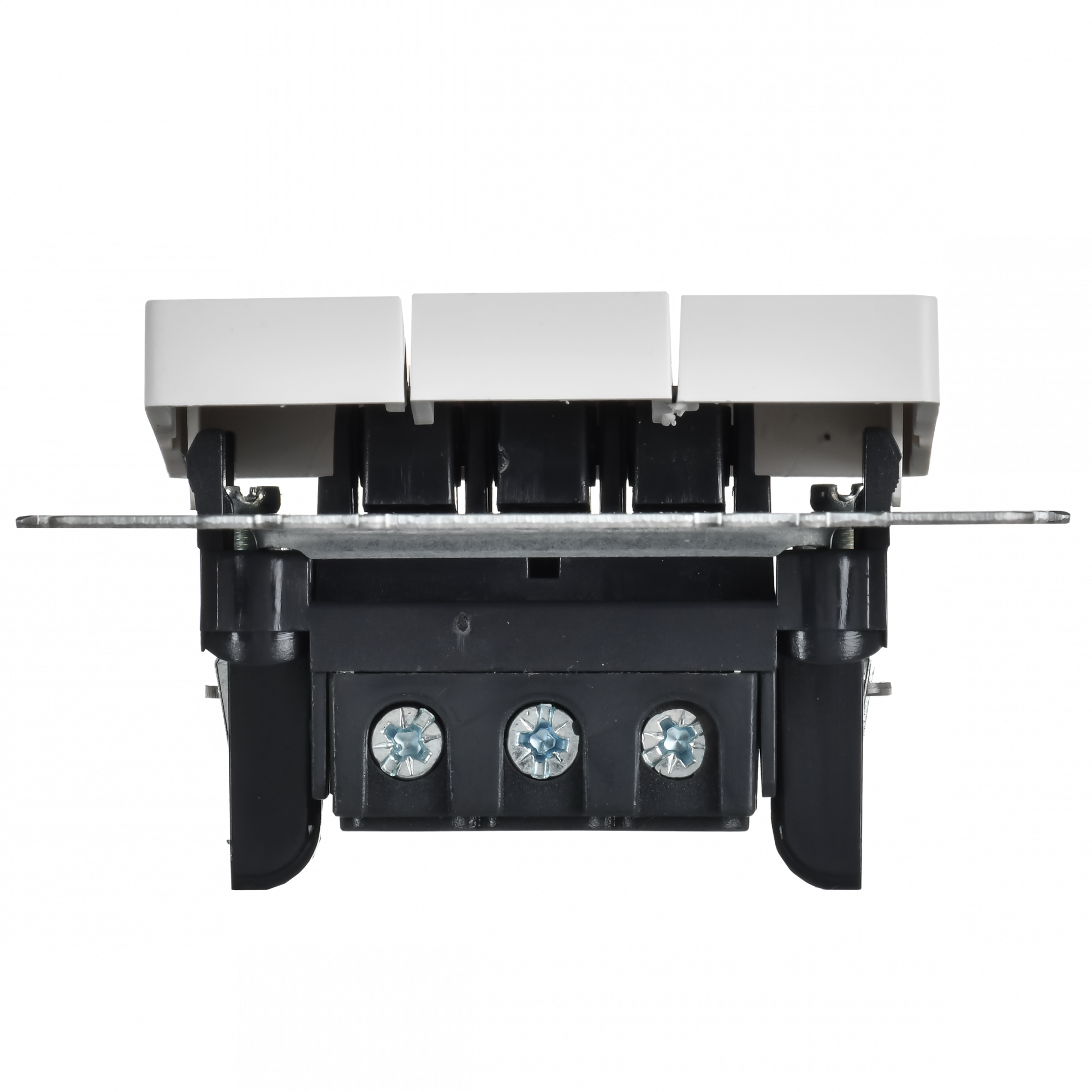 BRITE Выключатель 3-клавишный 10А ВС10-3-0-БрАБ арктический белый IEK BR-V30-0-10-K91