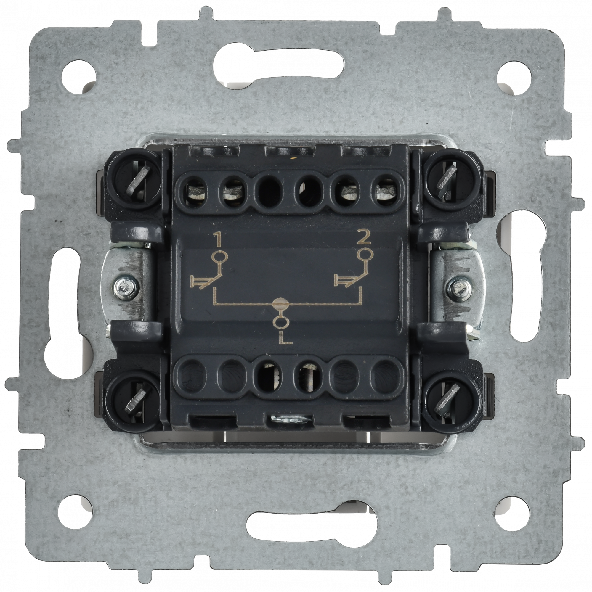 BRITE Выключатель жалюзи 10А ВС10-1-5-БрАБ арктический белый IEK BR-V15-0-10-K91