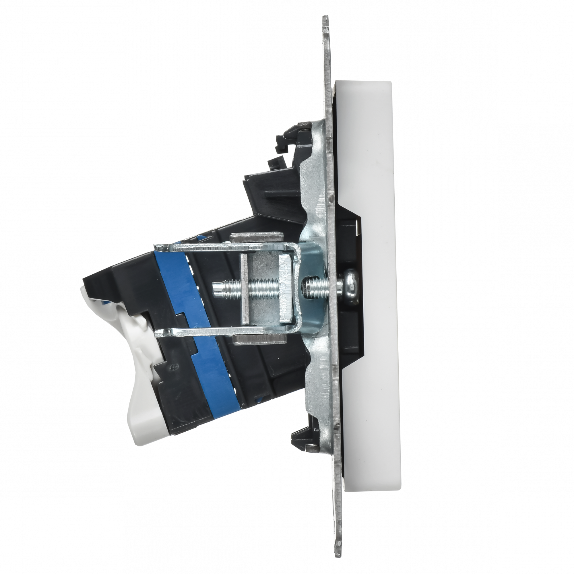 BRITE Розетка компьютерная RJ45 кат.5E РК10-БрАБ арктический белый IEK BR-K10-1-K91