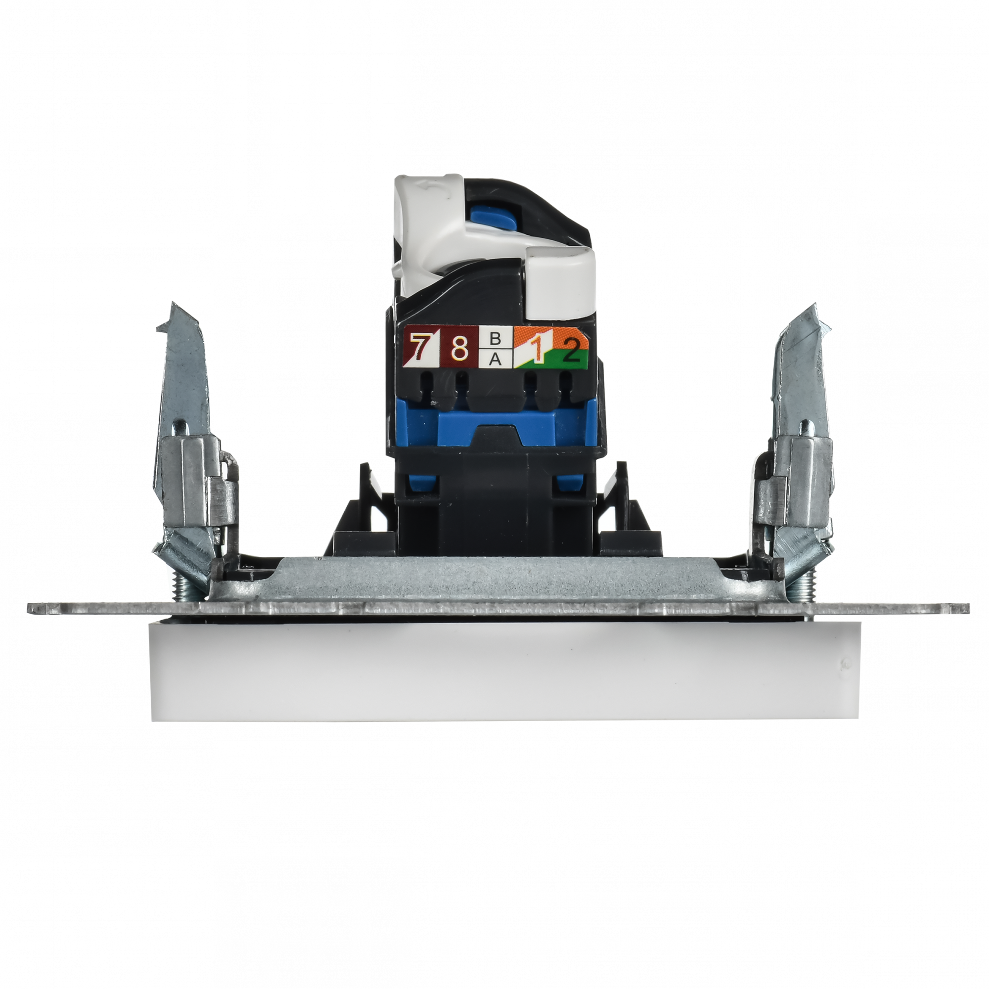BRITE Розетка компьютерная RJ45 кат.5E РК10-БрАБ арктический белый IEK BR-K10-1-K91